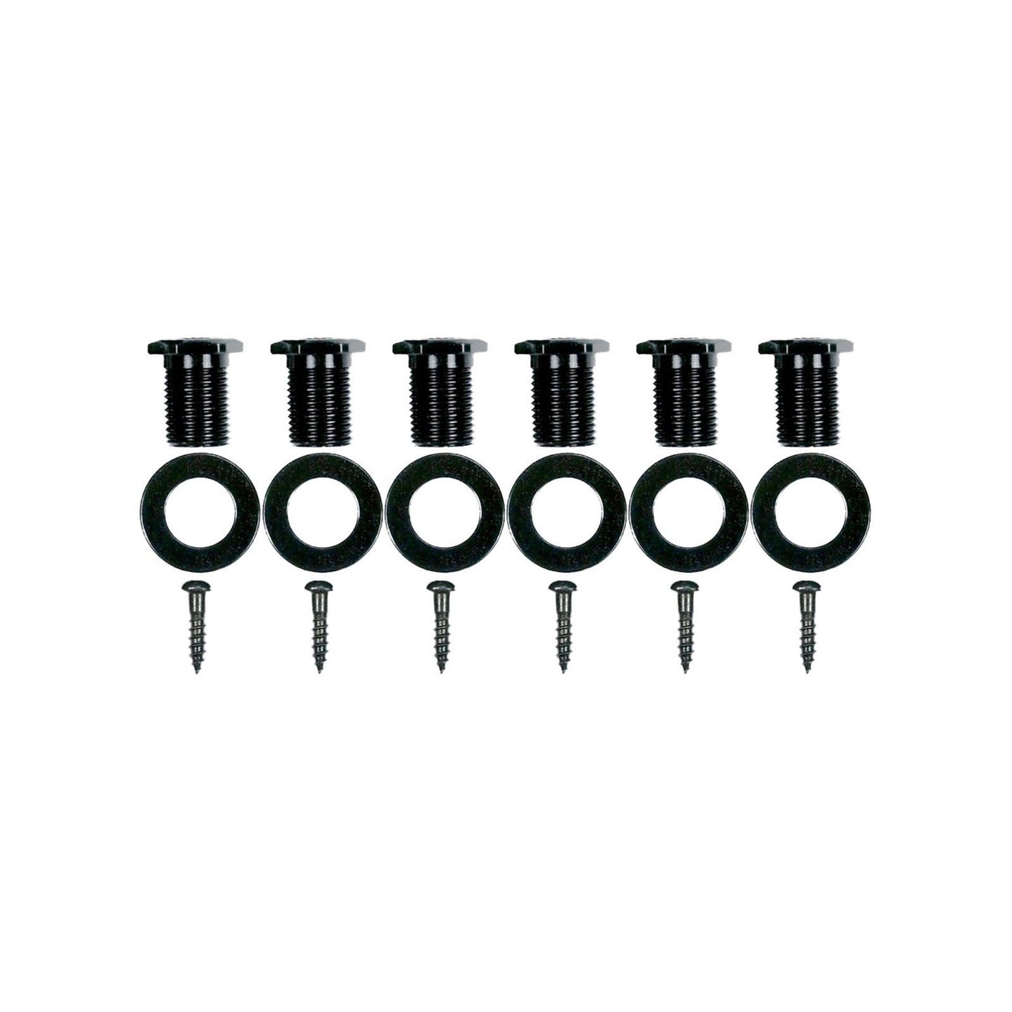 NEW Gotoh SGS510Z-EN07 MGT 6 in line Locking Tuners Set 18:1 Ratio - BLACK SATIN