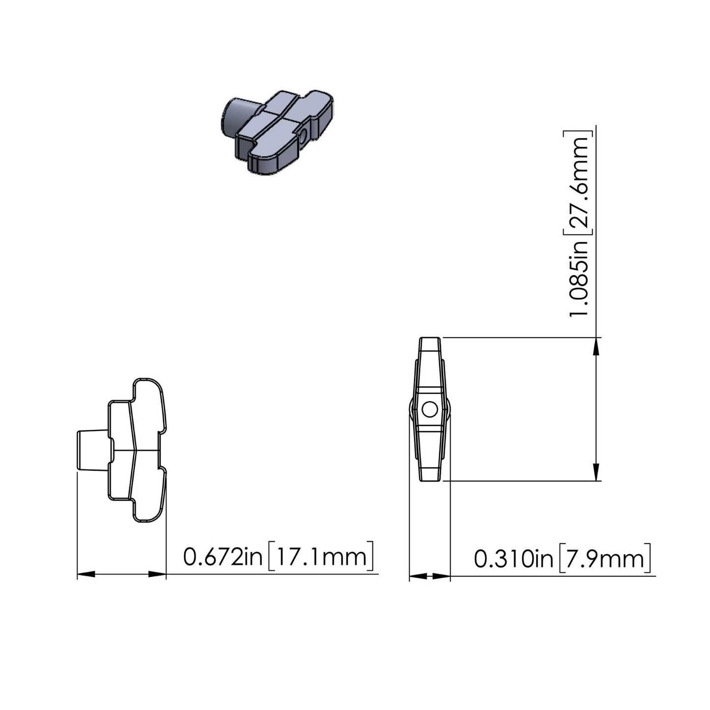 Hipshot Grip-Lock Closed-Gear VINTAGE LOCKING Tuners IMPERIAL Buttons 3x3 NICKEL