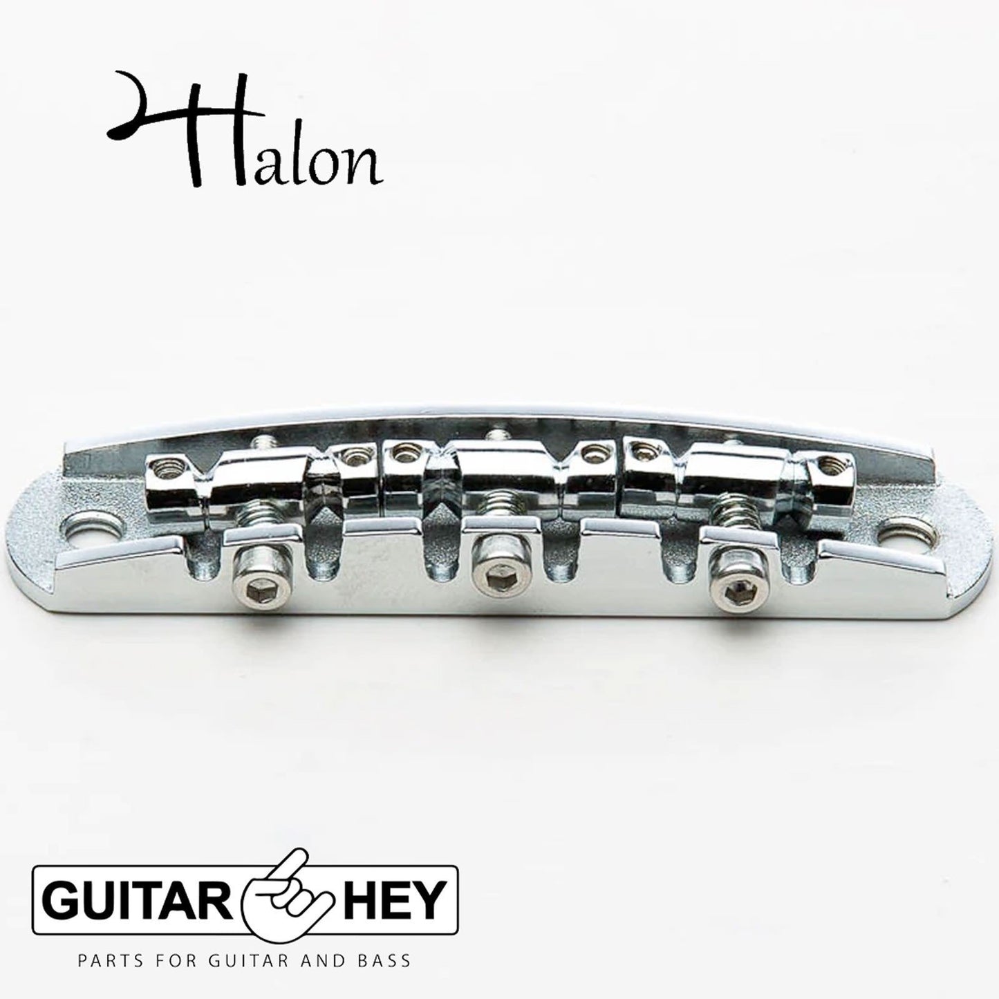 NEW Halon Full 1060 Steel Offset Bridge for Jazzmaster, Jaguar, Mustang - CHROME