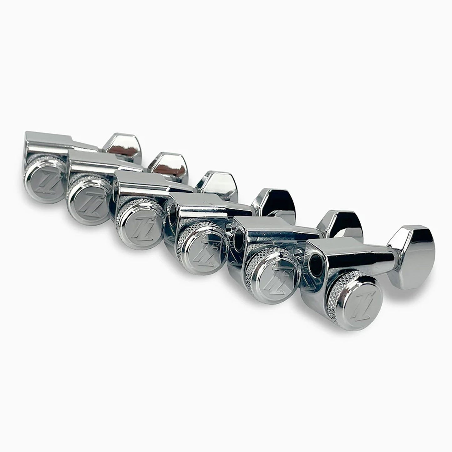 NEW True Lok Mid-Size Locking Tuners - 6-in-line, Single Pin TK-7107-010 CHROME