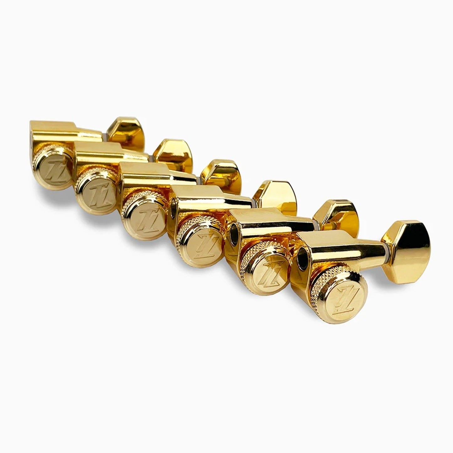 NEW True Lok Mid-Size Locking Tuners - 6-in-line, Single Pin TK-7107-002 GOLD