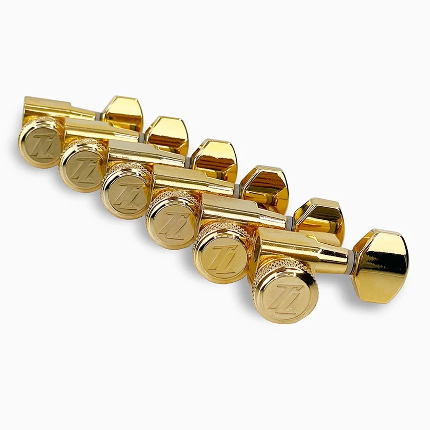 NEW True Lok Mini Locking Tuners - 6-in-line, Single Pin TK-7106-002 - GOLD