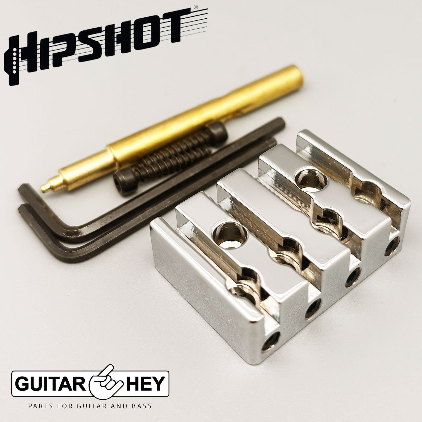 NEW Hipshot 5HH400N 4 String Bass Headpiece Single or Double Ball Strings NICKEL