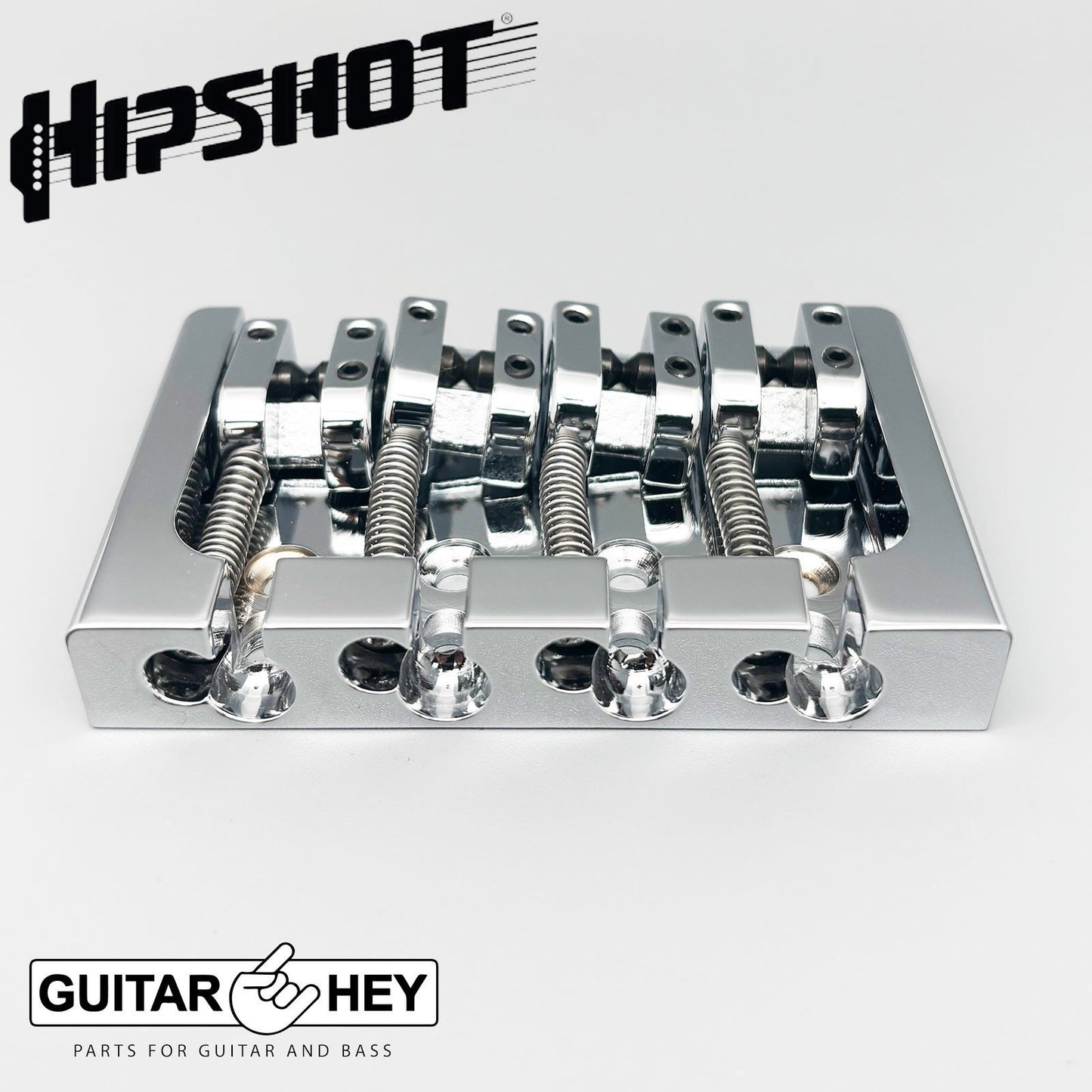 NEW Hipshot 5A400BC-787 4 string BRASS A Style Mount Bass Bridge 20mm - CHROME
