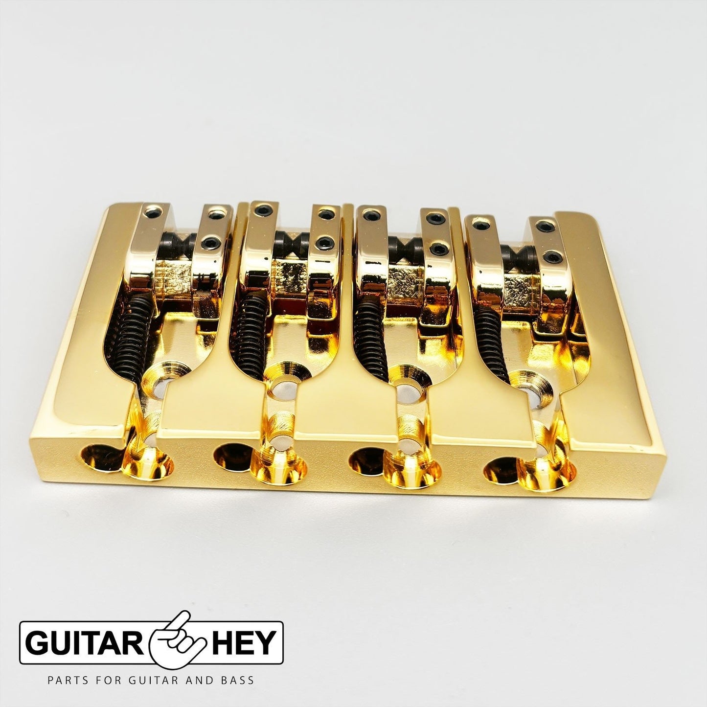 NEW Hipshot 5A400BG-718 4 string BRASS A Style Mount Bass Bridge 18mm - GOLD
