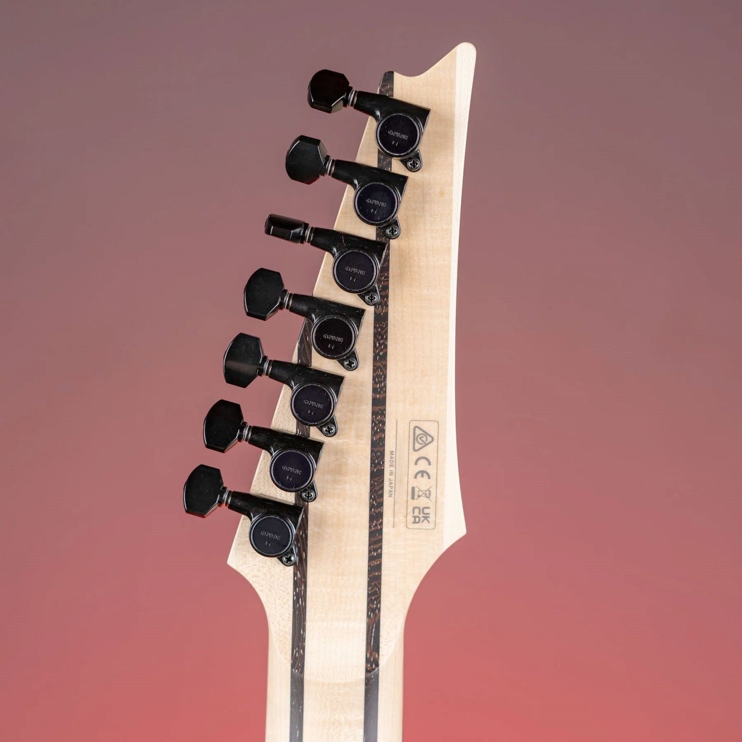 NEW Gotoh SG381-07 R7 Set 7 in line Tuners Keys w/ Screws LEFT HANDED - BLACK