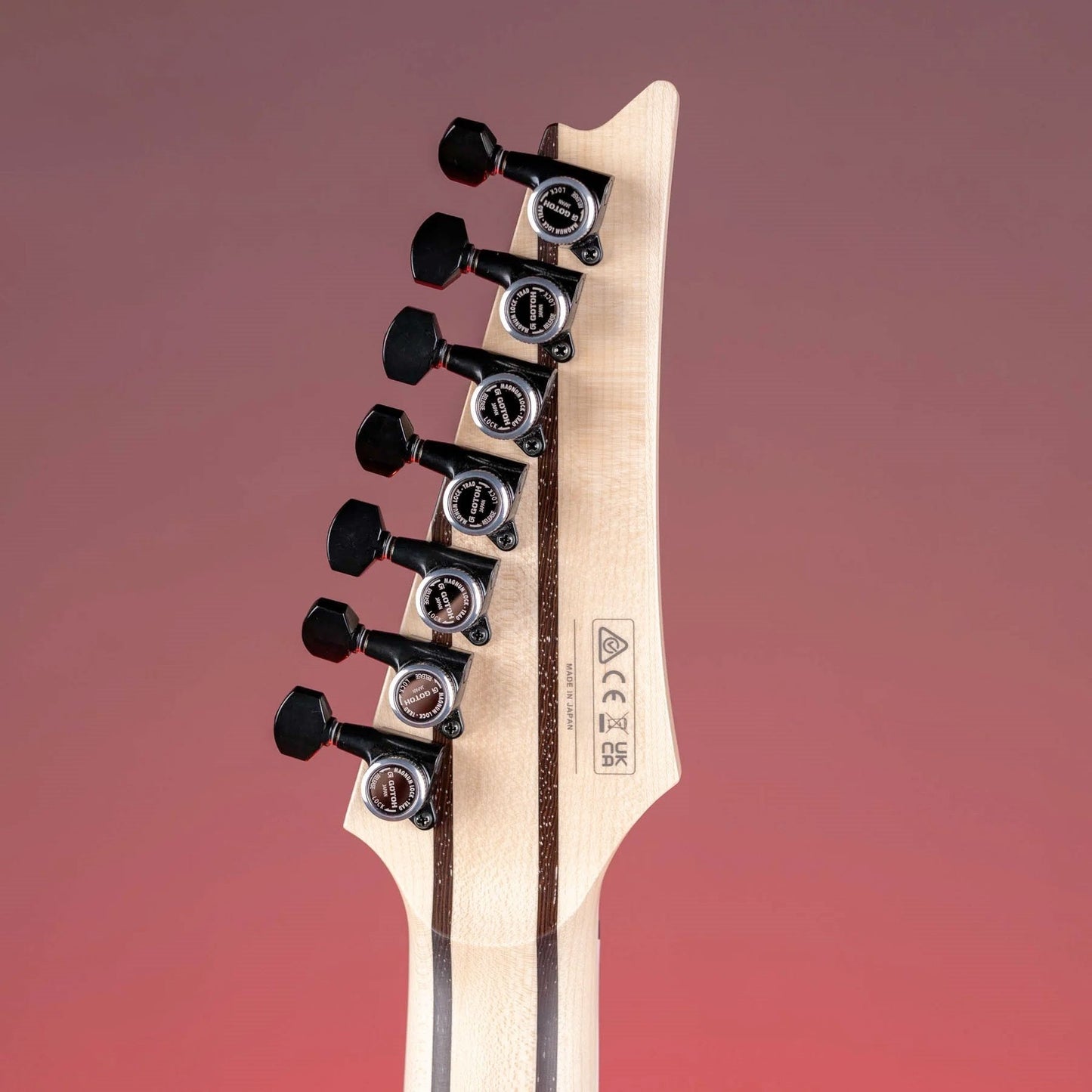 NEW Gotoh SG381-07 MGT 7 in Line Locking Tuners Set NON-Staggered TREBLE - BLACK