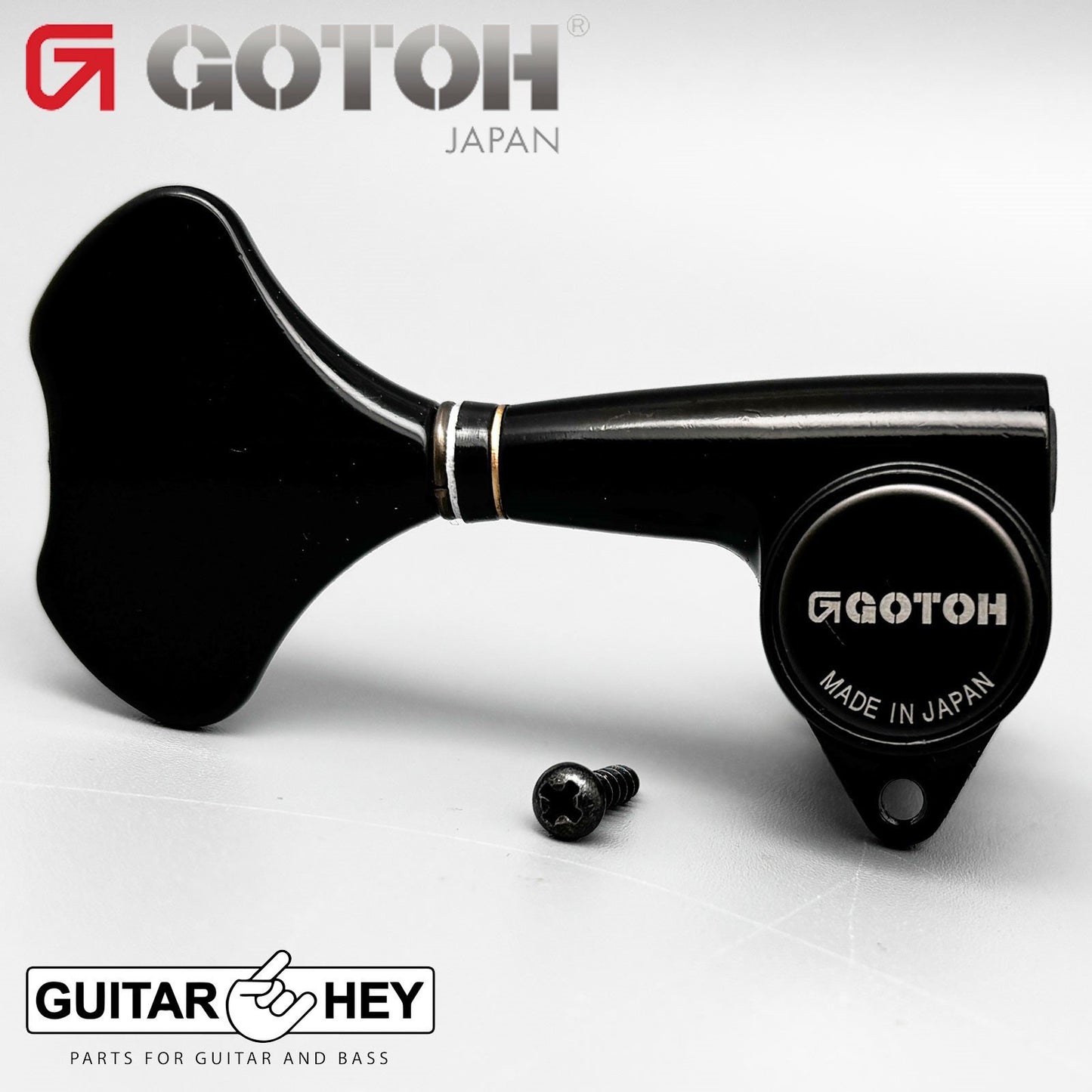 NEW (1) Gotoh GB707 Bass Machine Head TREBLE SIDE - SINGLE TUNER - BLACK