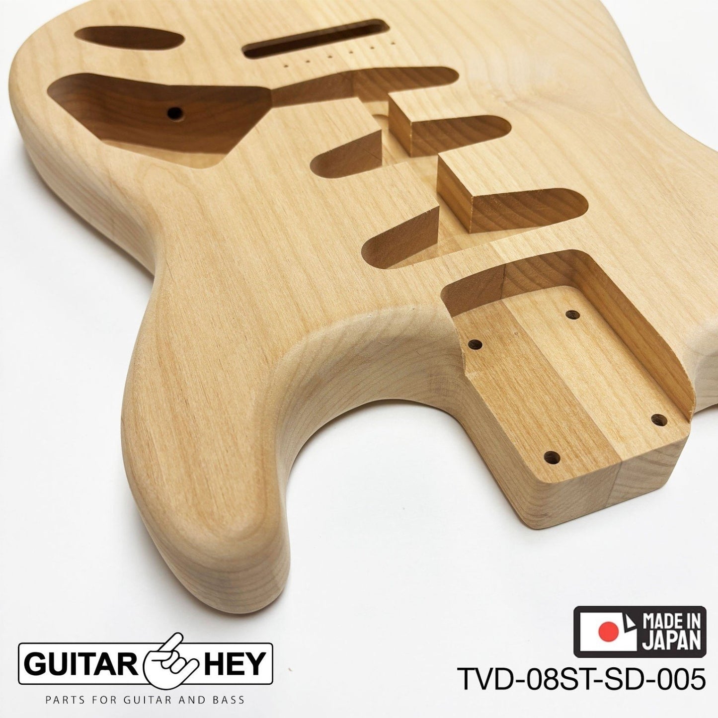 NEW Hosco JAPAN Unfinished Strat® 50's Style Body Alder 2-piece SANDED #005
