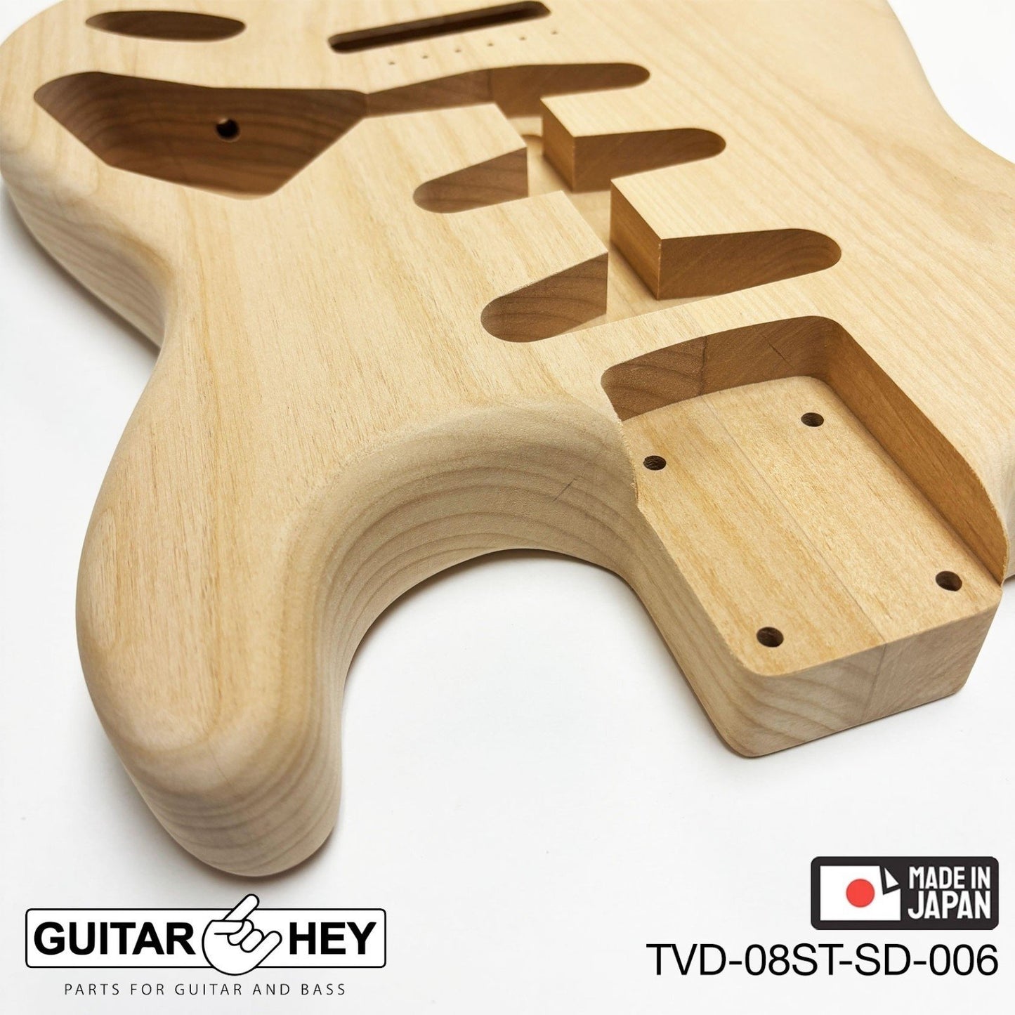 NEW Hosco JAPAN Unfinished Strat® 50's Style Body Alder 2-piece SANDED #006