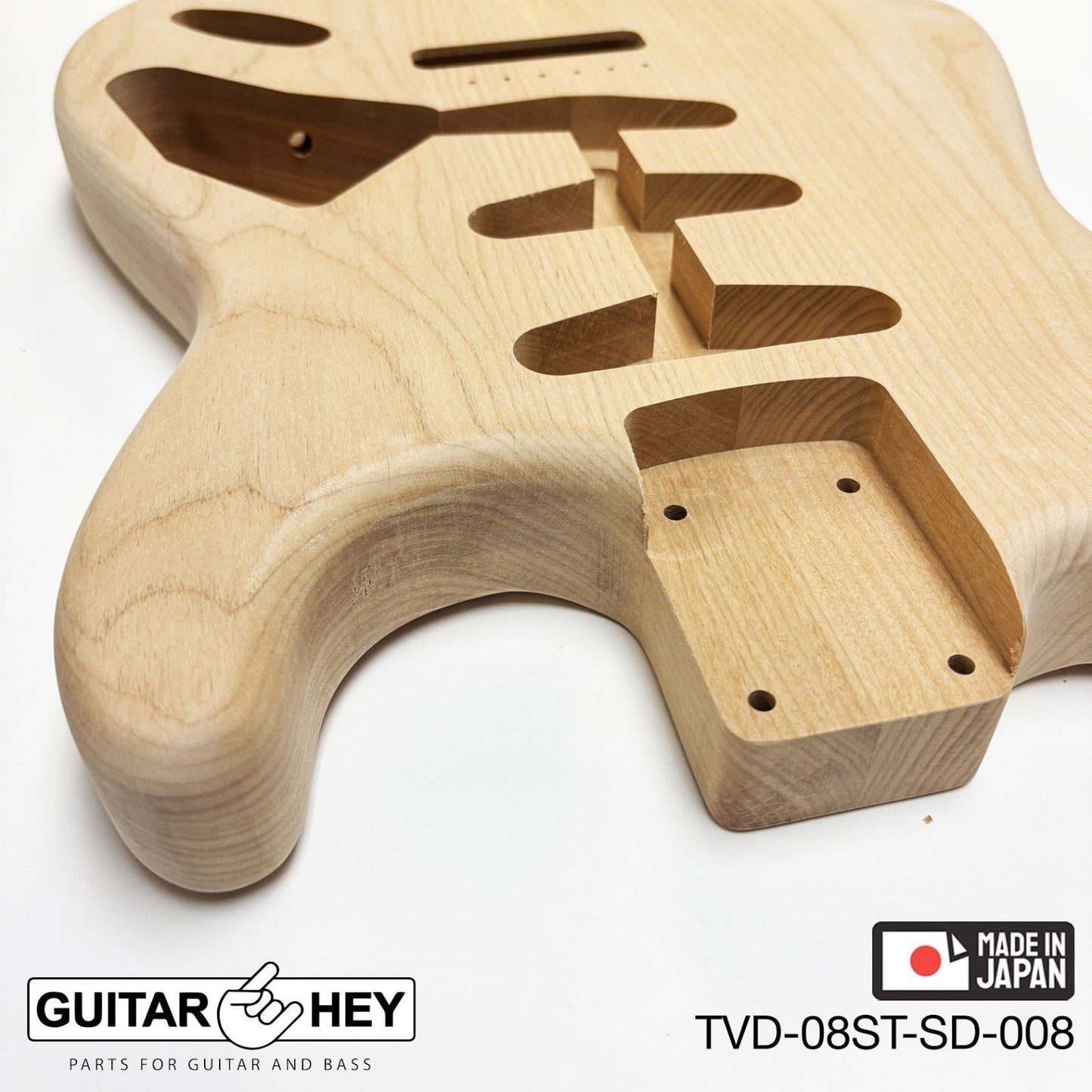 NEW Hosco JAPAN Unfinished Strat® 50's Style Body Alder 2-piece SANDED #008
