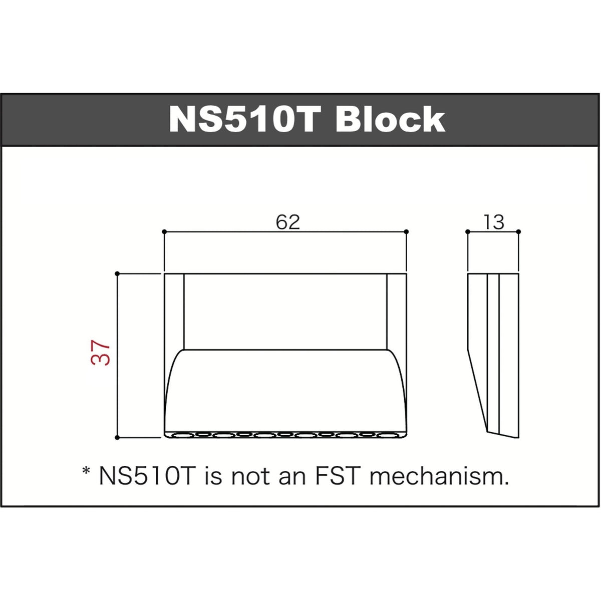 NEW Gotoh NS510T-FE1 2 Point Tremolo Bridge Narrow Spacing 37MM BLOCK - COSMO BK