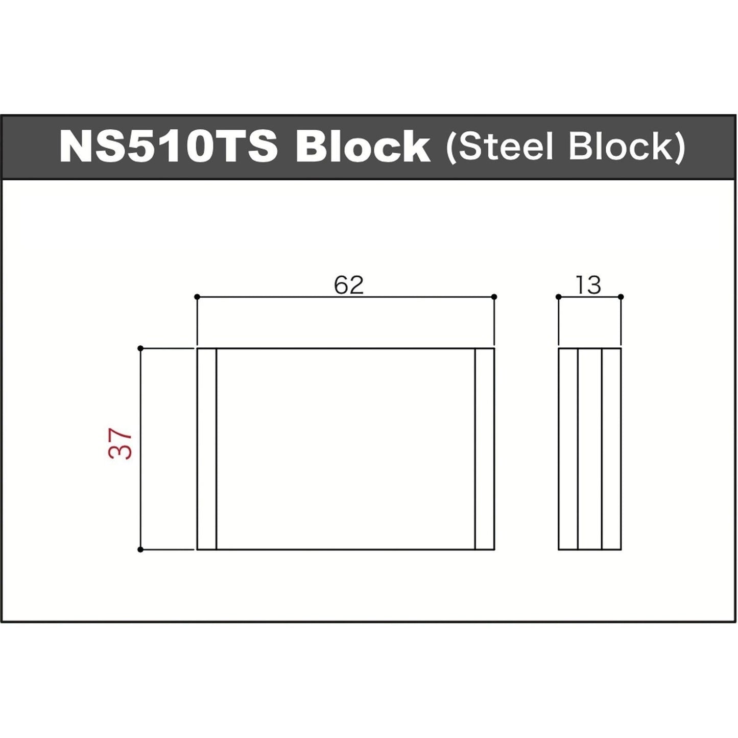 NEW Gotoh NS510TS-FE2 6-Point Tremolo Bridge Narrow Spacing 37MM BLOCK, COSMO BK