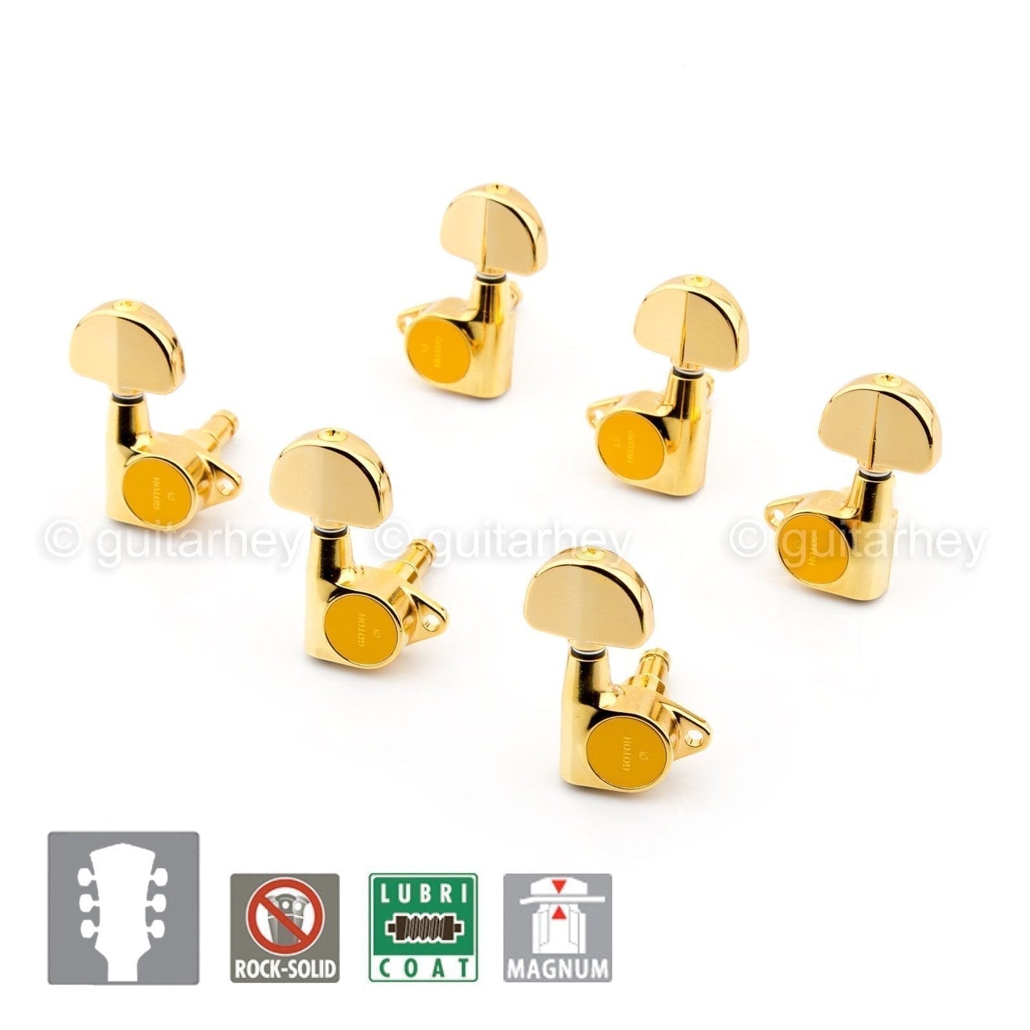 NEW - Gotoh SG301-20 MG Magnum Lock Locking L3+R3 Tuning Grover Style 3x3 - GOLD
