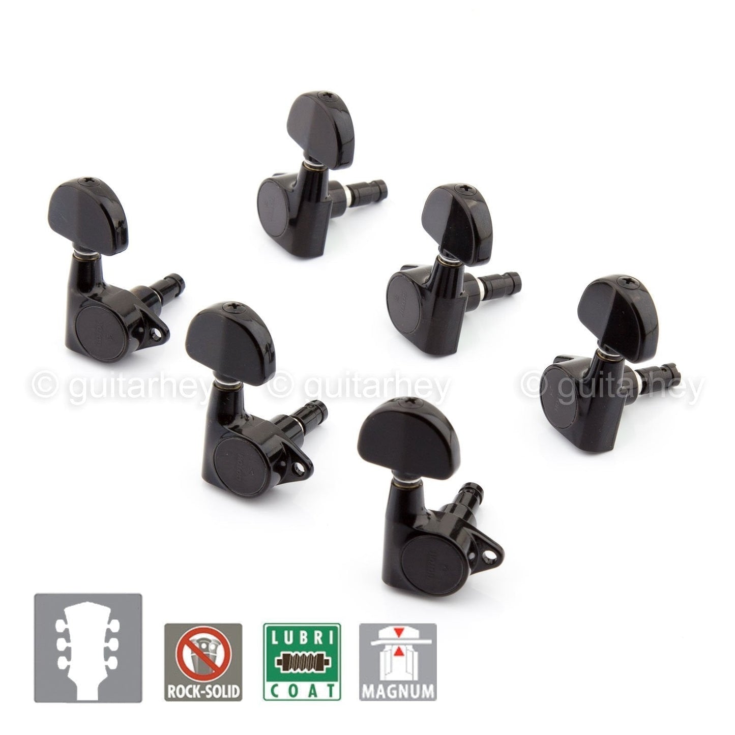 NEW Gotoh SG301-20 MG Magnum Lock Locking 3x3 Tuning Grover Style 3x3 - BLACK