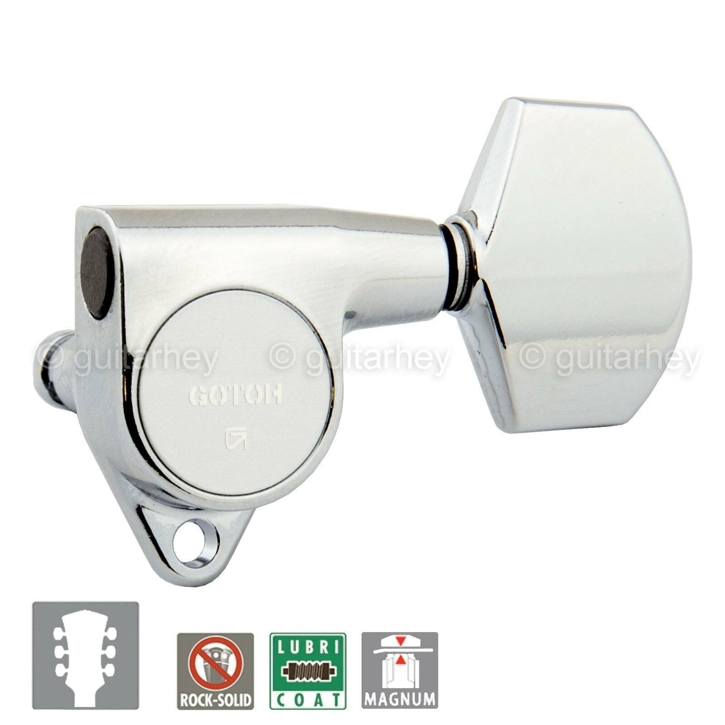 NEW Gotoh SG301-01 MG Magnum Locking Tuners Set L3+R3 Tuning Keys 3x3 - CHROME