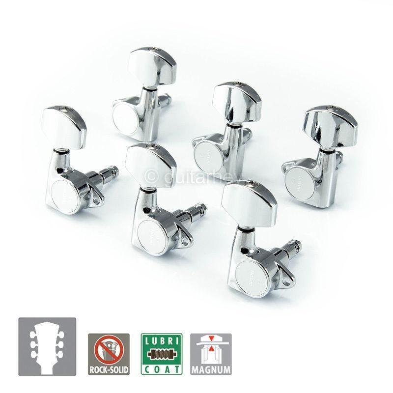NEW Gotoh SG301-01 MG Magnum Locking Tuners Set L3+R3 Tuning Keys 3x3 - CHROME
