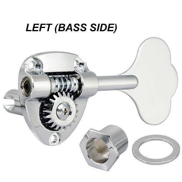 NEW (1) Gotoh GB11W Bass Single Key, BASS SIDE (L) 20:1 Gear Ratio - CHROME