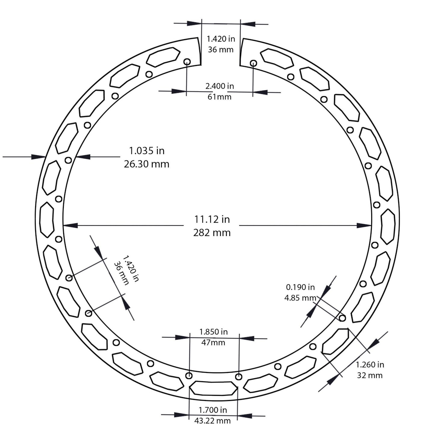 NEW Banjo Resonator Flange Plate & Tube - NICKEL
