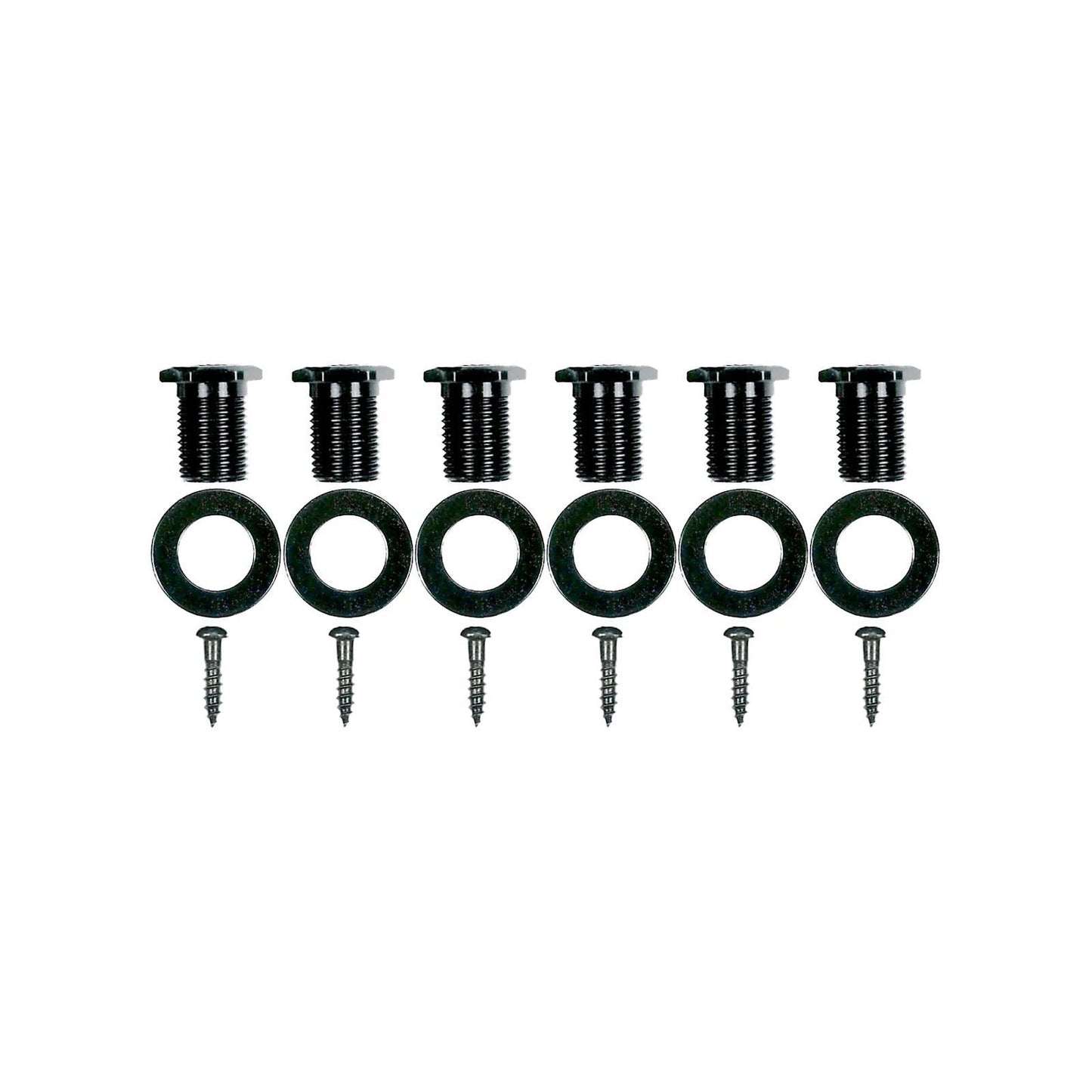 NEW Gotoh SG381-04 MGT Locking Tuning Keys w/ Keystone Buttons Set 3x3 - BLACK