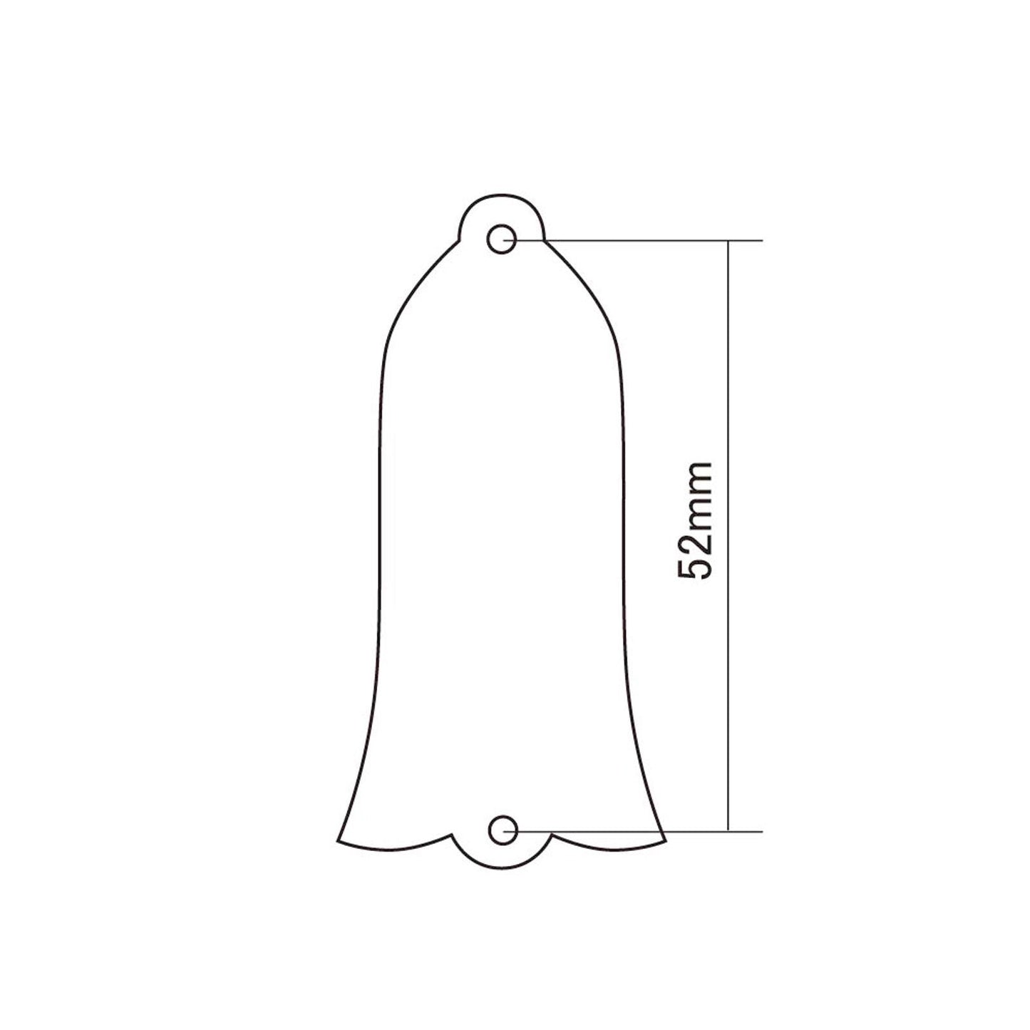 NEW 2-ply Plain Black Bell Truss Rod Cover for Gibson SG/Les Paul/Bass
