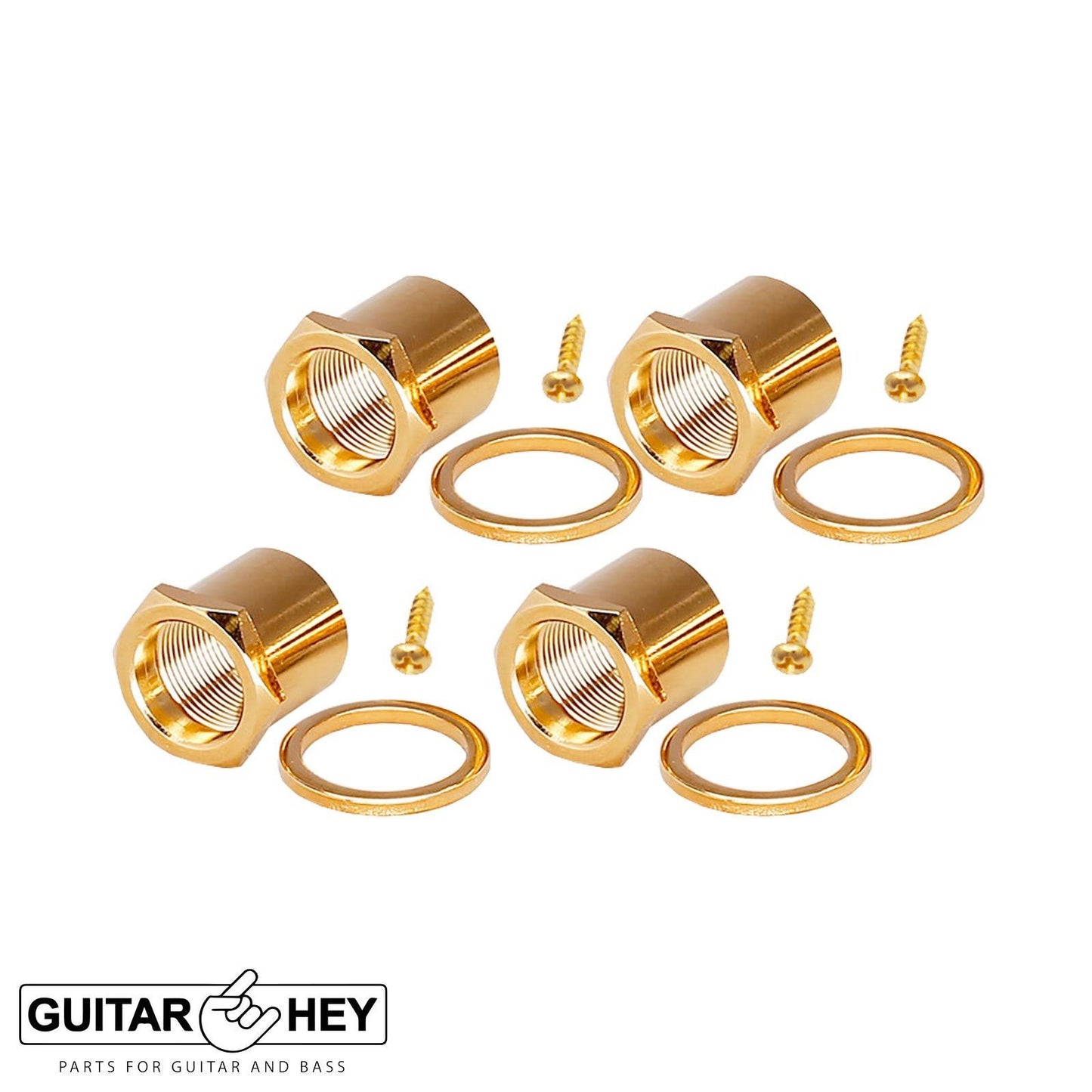 NEW Gotoh GB707 Bass Machine Heads 4-in-line Tuners TREBLE SIDE w/ Screws - GOLD