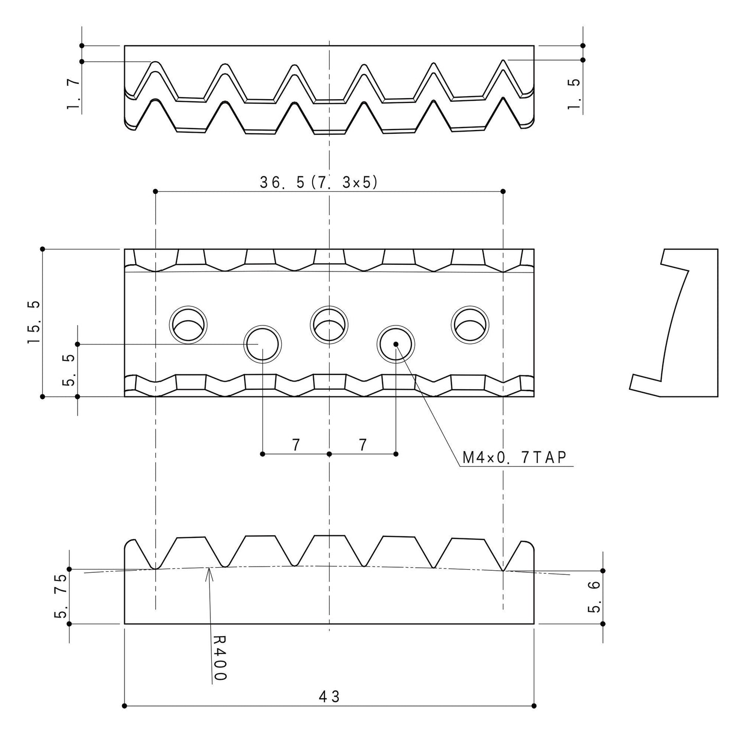 NEW Gotoh GHL-1 Locking Nut - Through neck type - 1-11/16"(R4) 43mm - CHROME