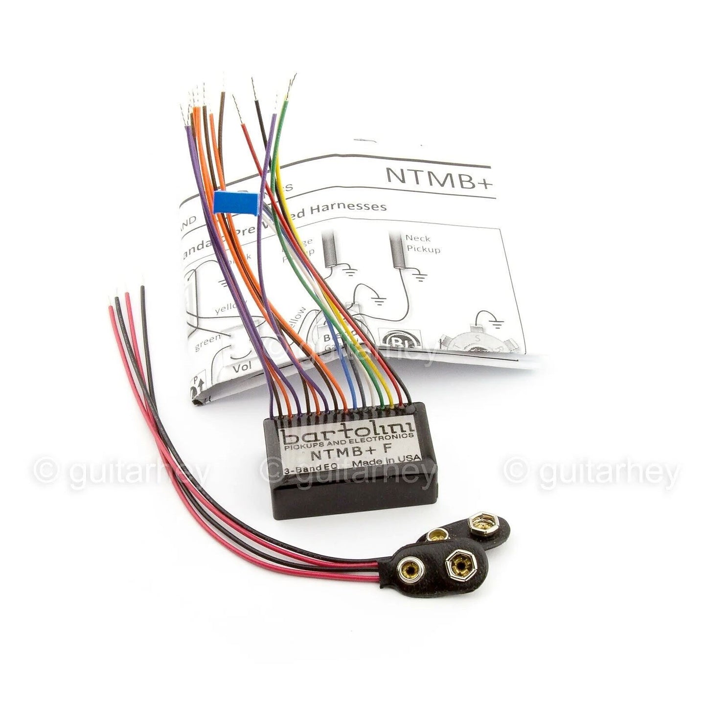 NEW Bartolini NTMB+ GF 3-band Tone Control EQ Preamp for Bass 9 or 18v