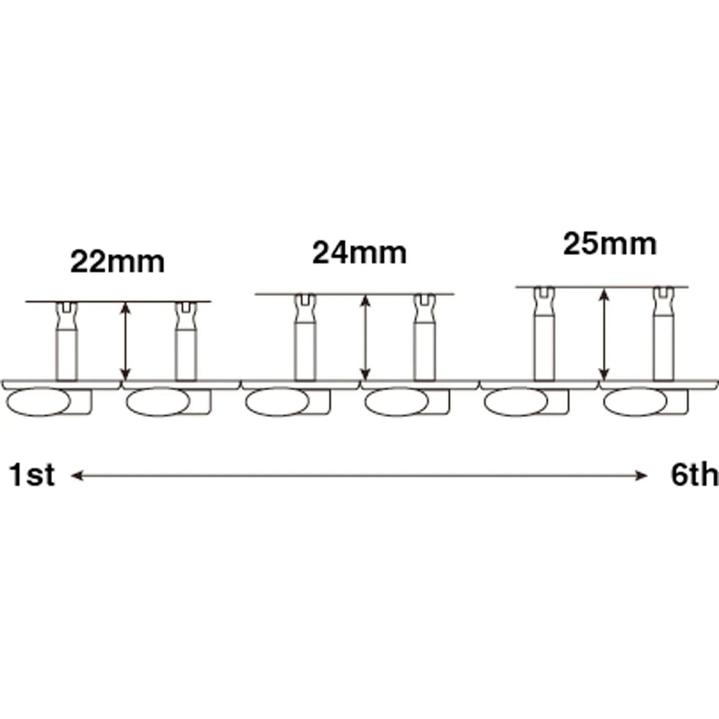 NEW Gotoh SD91-05M 6-In-Line Tuning Keys STAGGERED Height Posts - AGED NICKEL