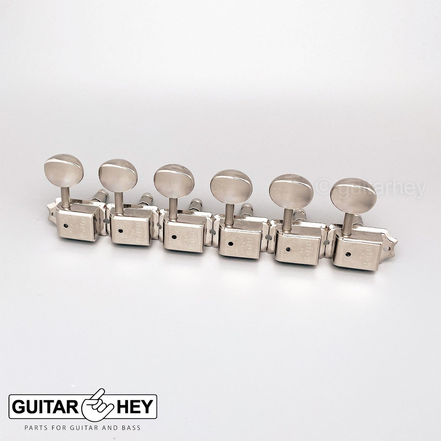 NEW Gotoh SDS510-05M MG 6-in-line LOCKING Vintage Style Tuners Set - NICKEL