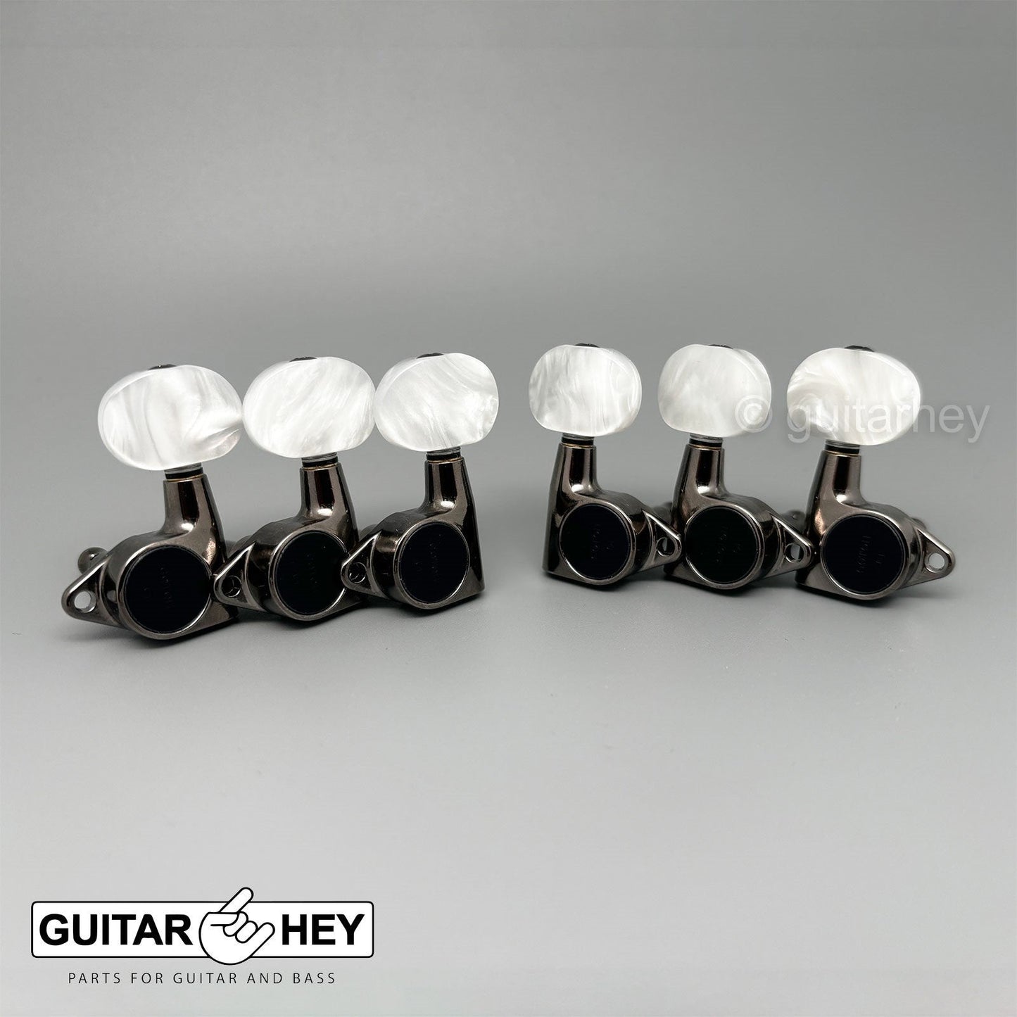 NEW Gotoh SG301-P1 Tuning Keys L3+R3 Large PEARLOID Buttons Set 3x3, COSMO BLACK