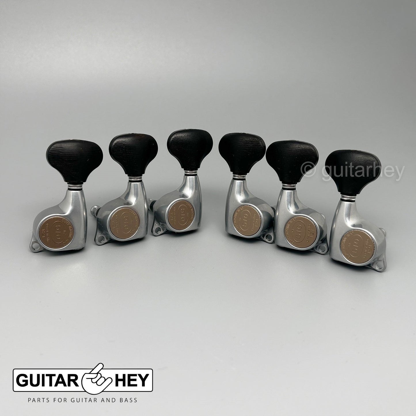 NEW Gotoh SGL510Z-EL5 Tuning Keys Set 1:21 Ratio 3x3 - ANTIQUE X-FINISH CHROME