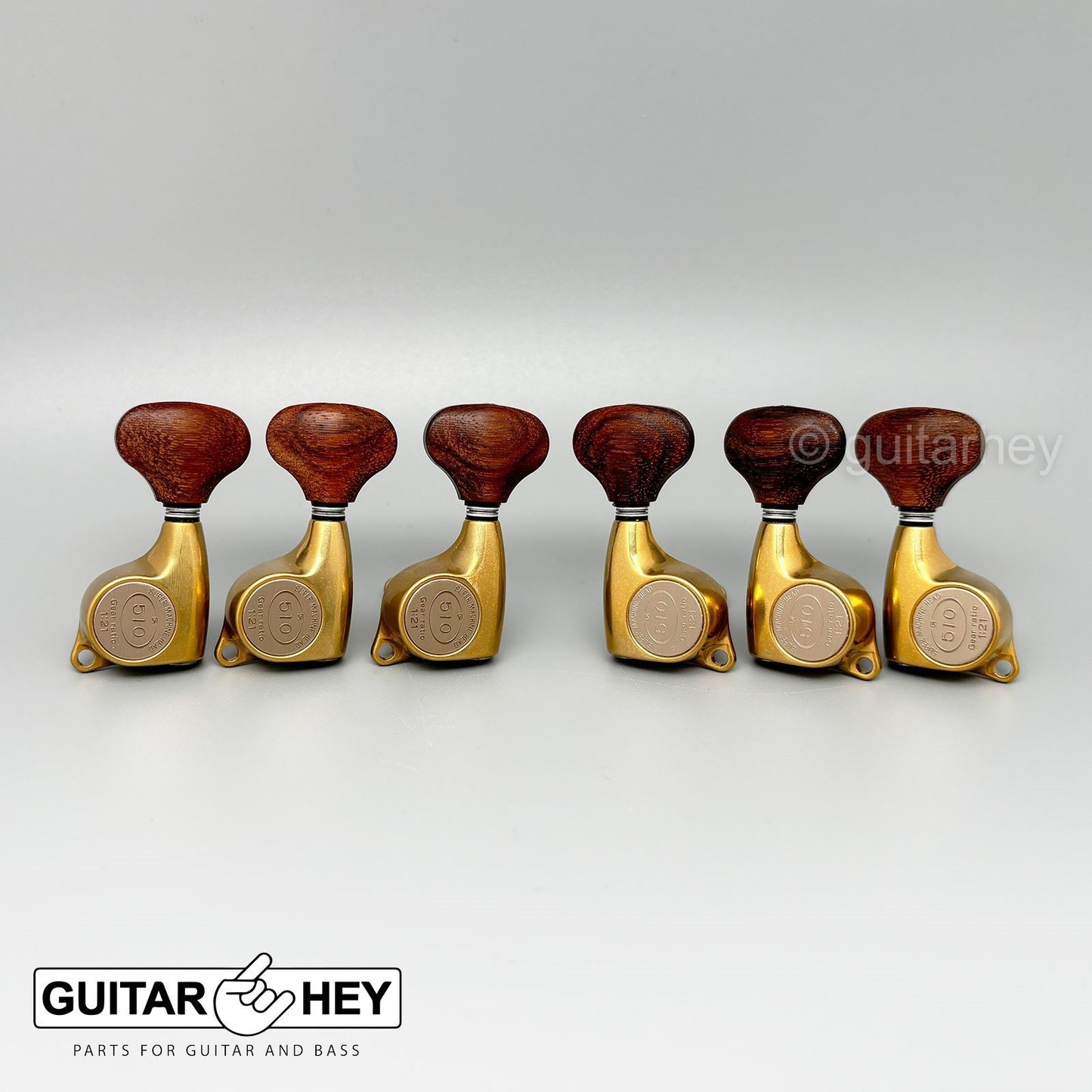 NEW Gotoh SGL510Z-GL5 Tuning Keys 1:21 Gear Ratio 3x3 - ANTIQUE X-FINISH GOLD