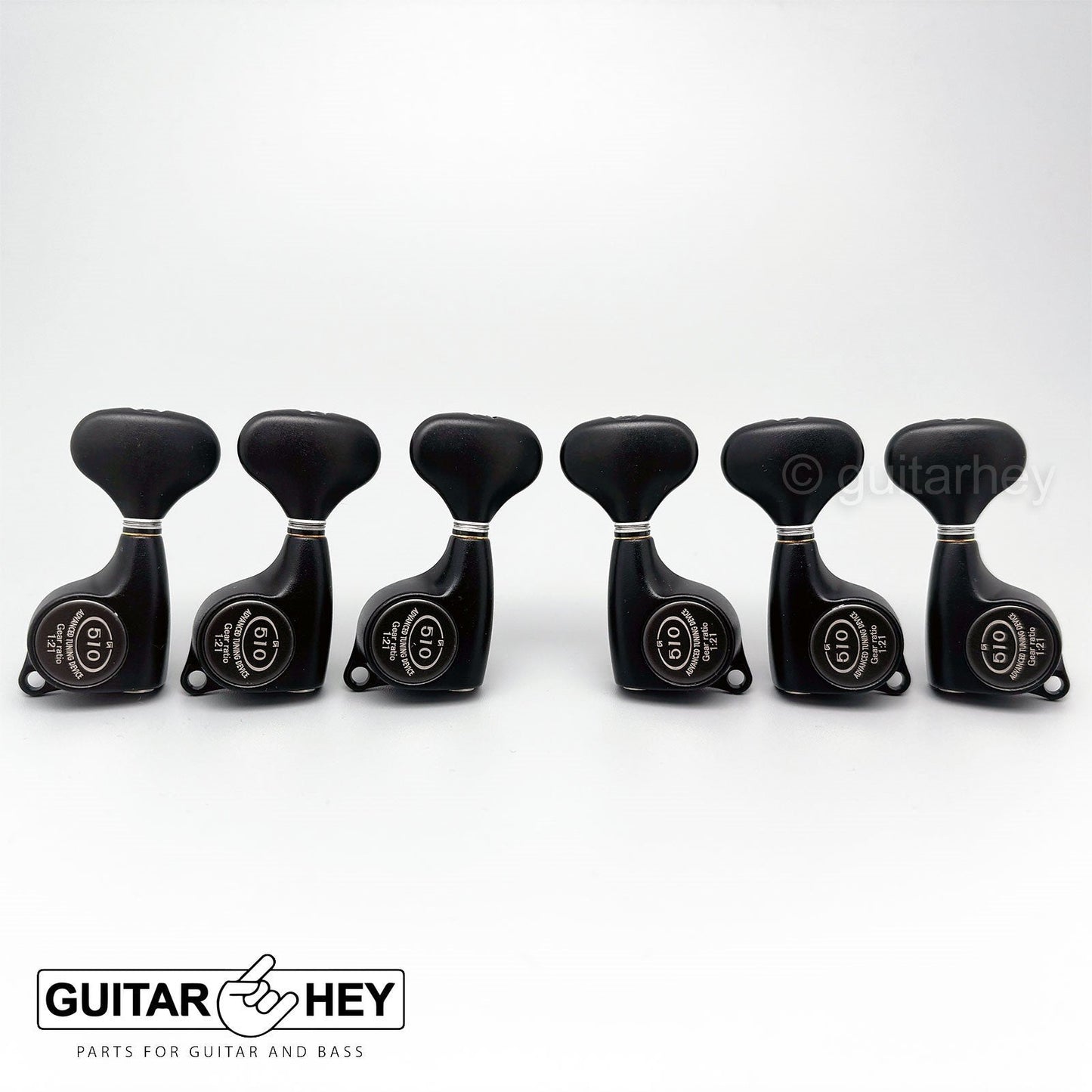 NEW Gotoh SGL510Z-L5 Set Tuners 1:21 Gear Ratio LARGE Buttons 3x3 - BLACK SATIN