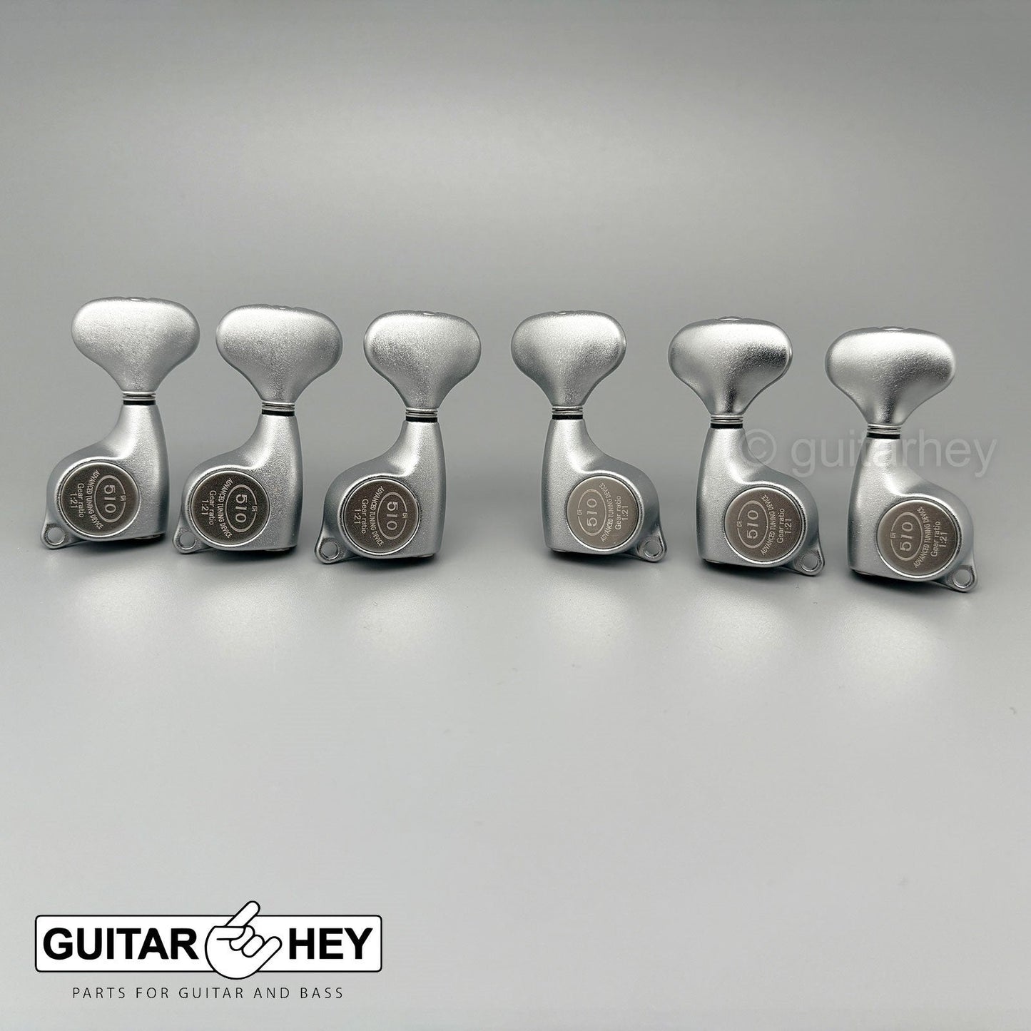 NEW Gotoh SGL510Z-L5 L3+R3 Tuners Set 1:21 Gear Ratio 3x3 - CHROME SATIN