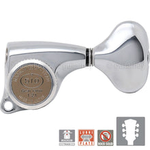 Load image into Gallery viewer, NEW Gotoh SGL510Z-L5 MGT DELTA Locking Tuning Keys, 21:1 Ratio Set 3x3 - CHROME