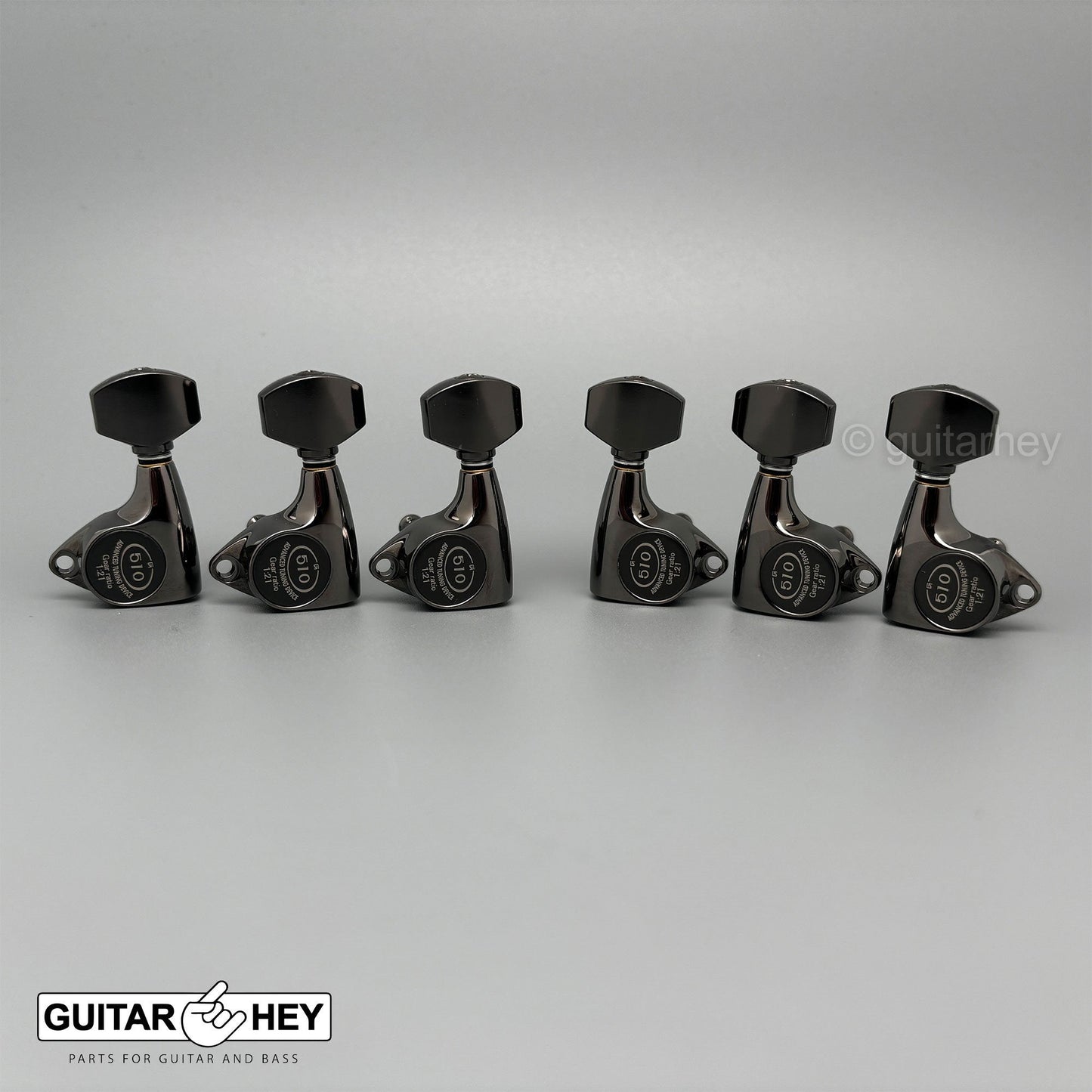 NEW Gotoh SGV510Z-A07 Tuners L3+R3 Set Aluminum Buttons 21:1 Ratio 3x3 COSMO BK