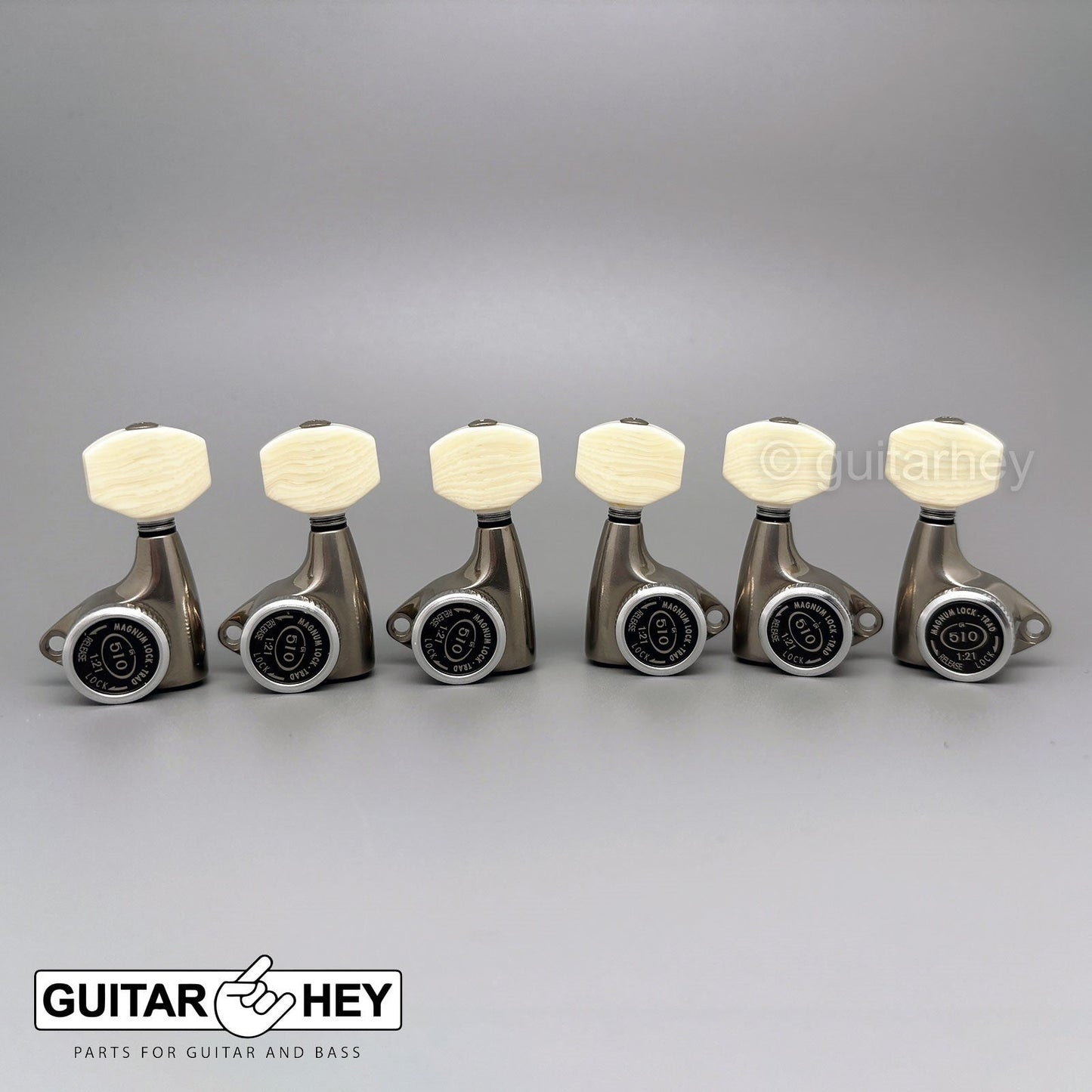 NEW Gotoh SGV510Z-M07 MGT L3+R3 LOCKING Tuners Set 21:1 Gear 3x3 - COSMO BLACK