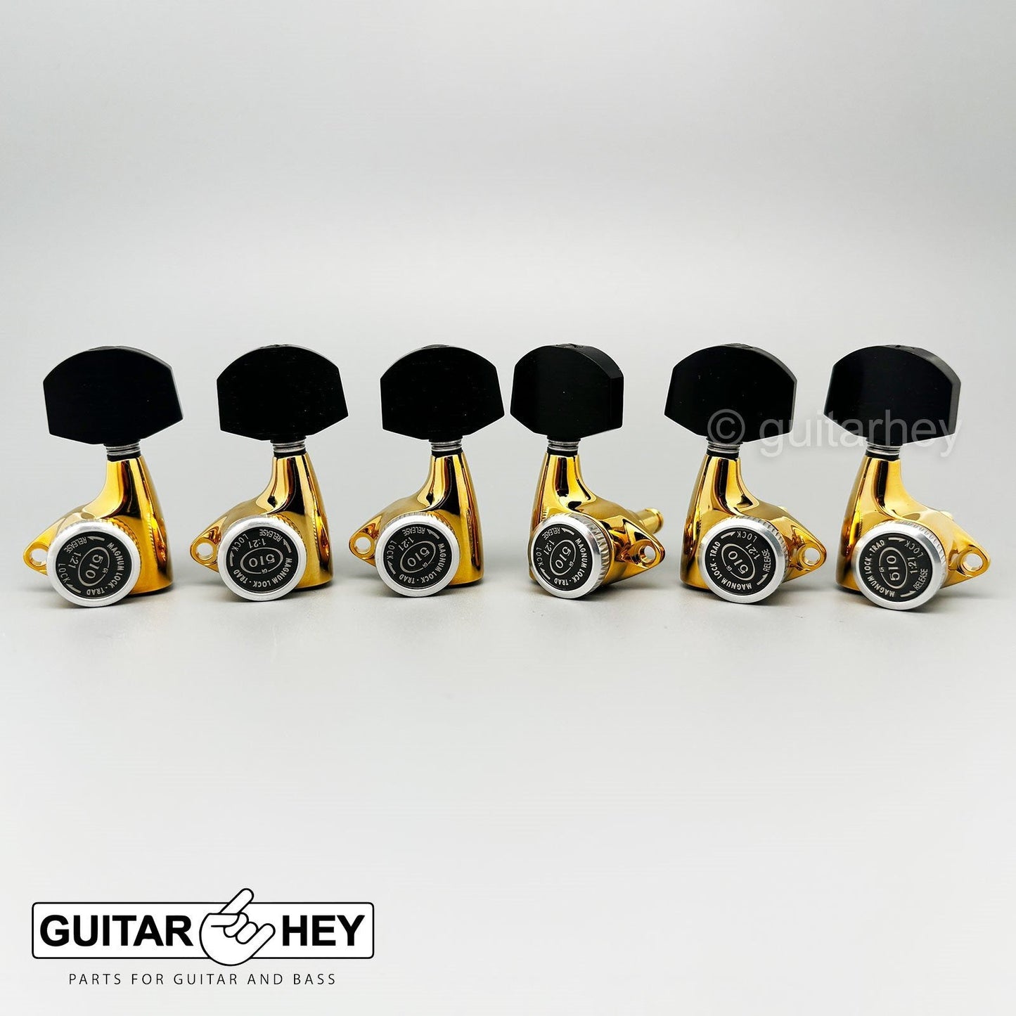 NEW Gotoh SGV510Z-EN01 MGT L3+R3 LOCKING Tuners 21:1 Gear Ratio 3x3 - GOLD