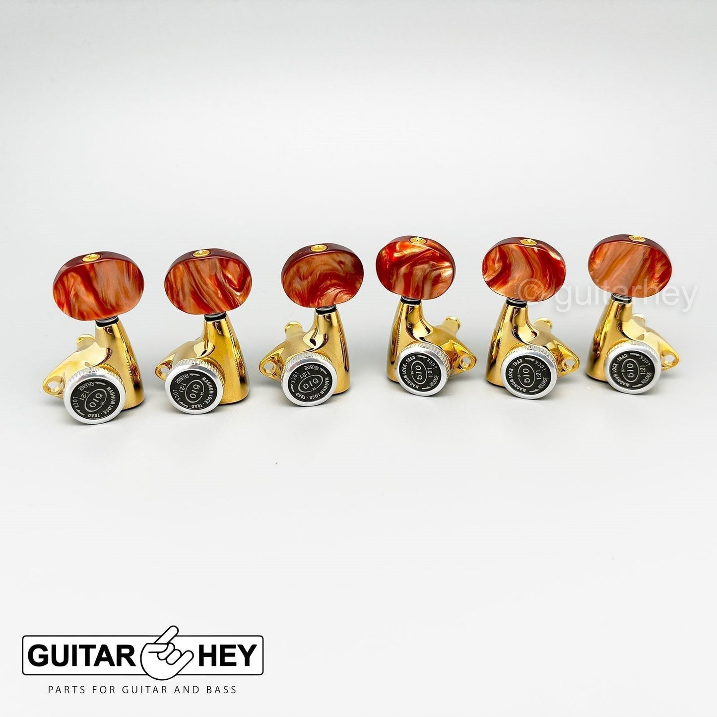 NEW Gotoh SGV510Z-P2 MGT L3+R3 LOCKING Tuners 21:1 Gear Ratio 3x3 - GOLD