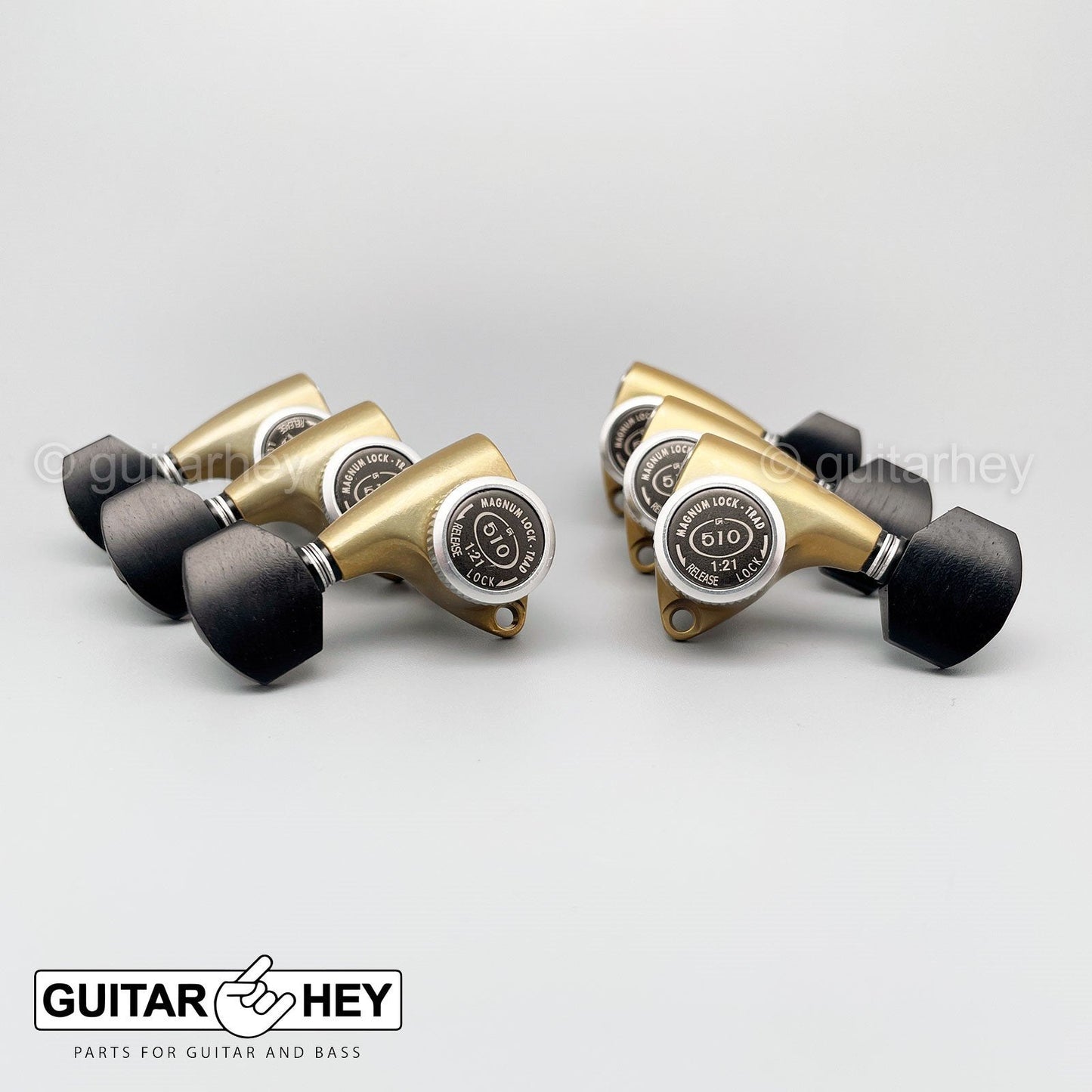 NEW Gotoh SGV510Z-EN07 MGT L3+R3 LOCKING Tuners Set 3x3 - ANTIQUE X-FINISH GOLD
