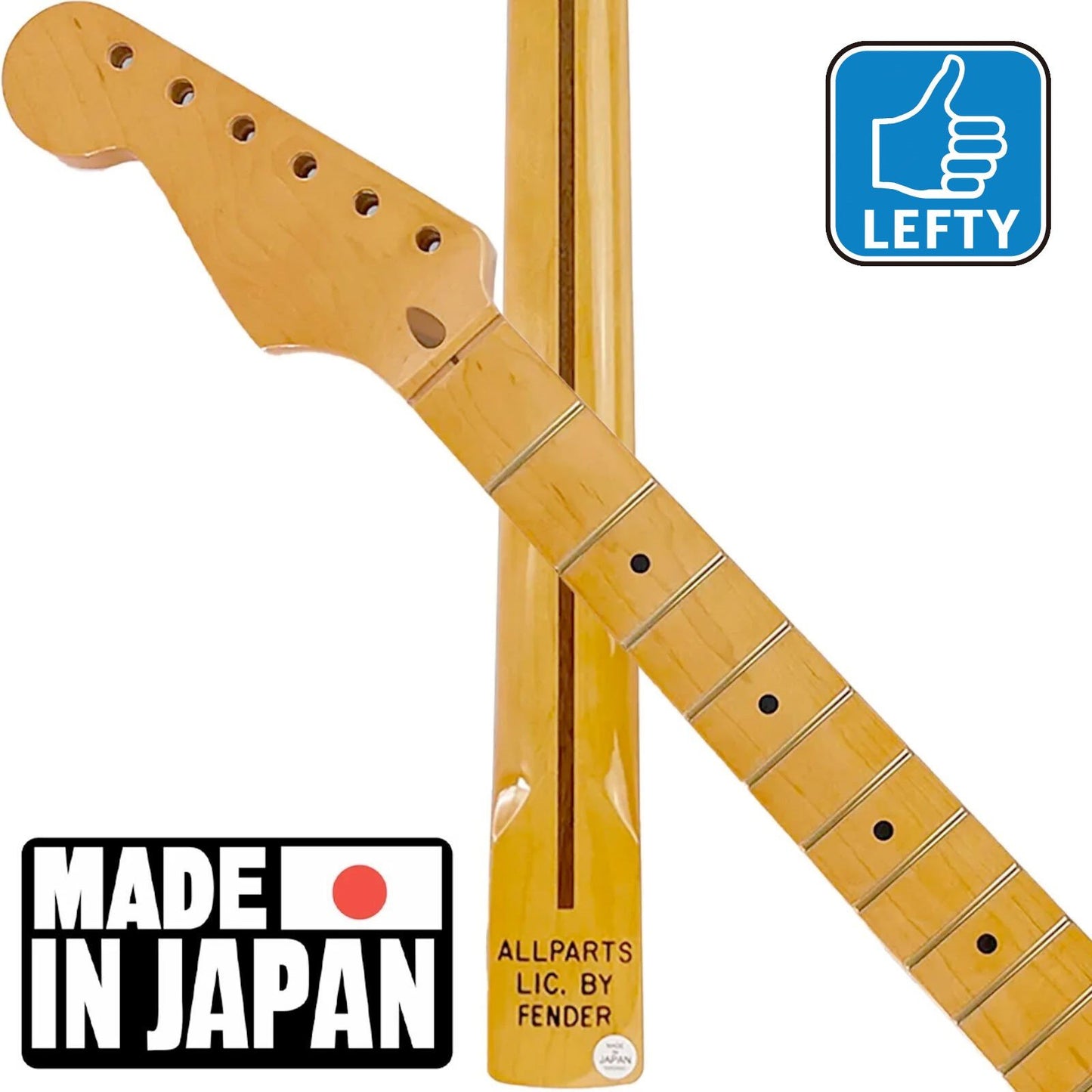 NEW Allparts LEFTY Licensed by Fender® SMF-L Neck for Stratocaster LEFT-HANDED