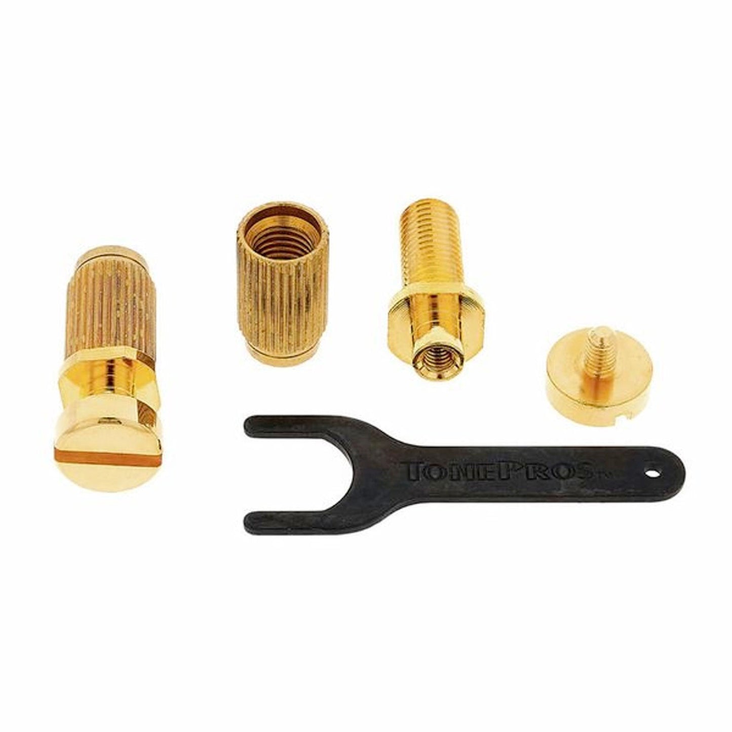 NEW TonePros SS1 Standard (US Thread) Small Cap (Gibson Size) Locking Stud, GOLD