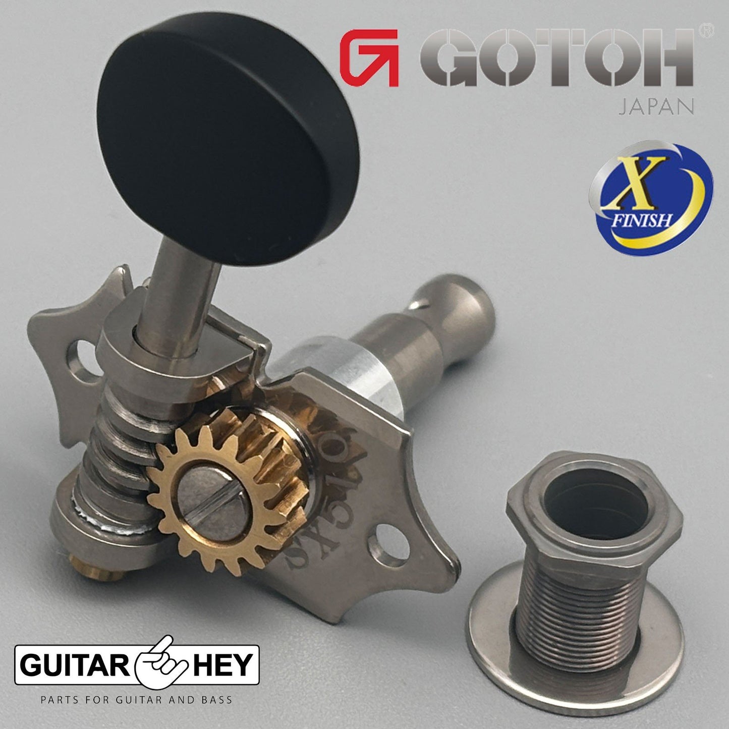 NEW GOTOH SXN510-B5 Premium Guitar Tuners Set 15:1 Ratio 3x3 ANTIQUE X-NICKEL