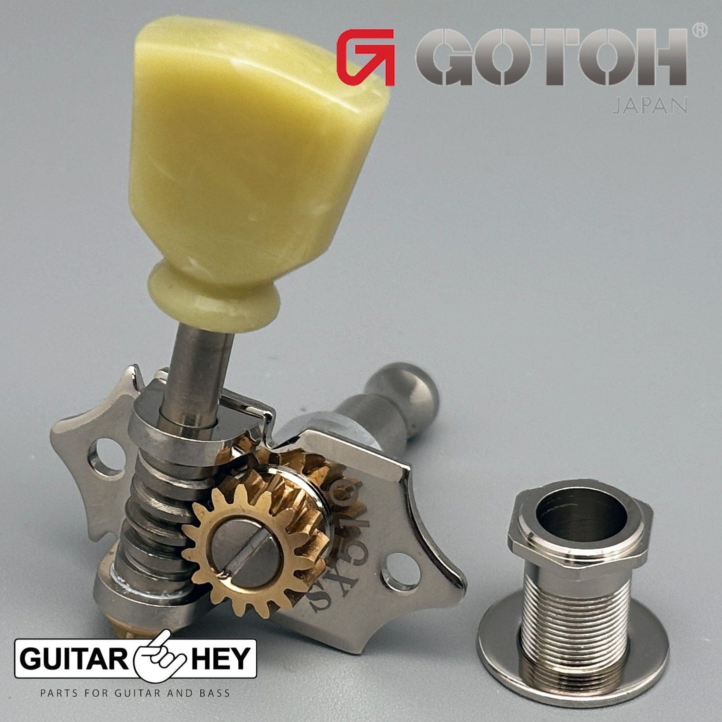 NEW GOTOH SXN510-SL Premium Acoustic Guitar Tuners Set 15:1 Ratio 3x3 - NICKEL