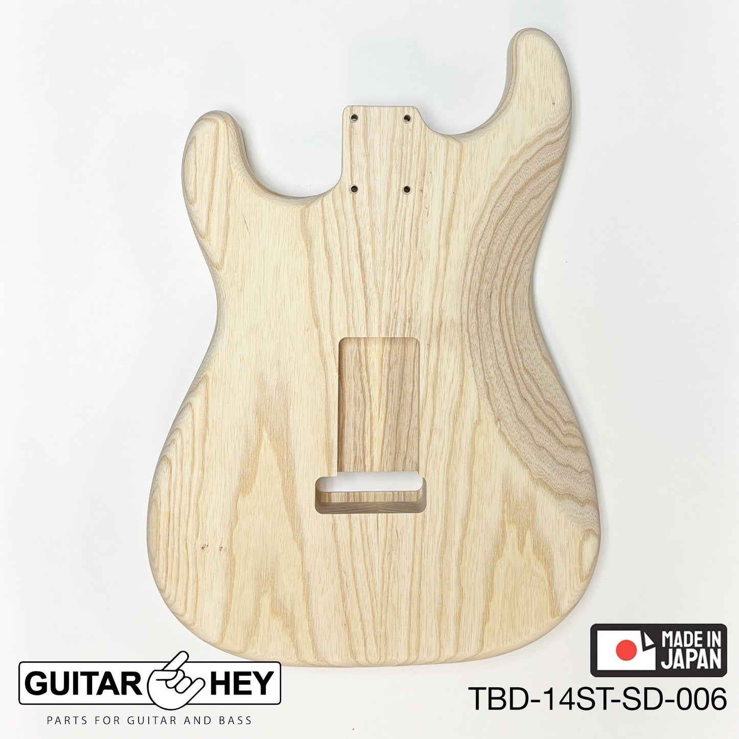 NEW Hosco JAPAN Unfinished, Sanded Strat® 62's Style Body Swamp Ash 2-piece #006