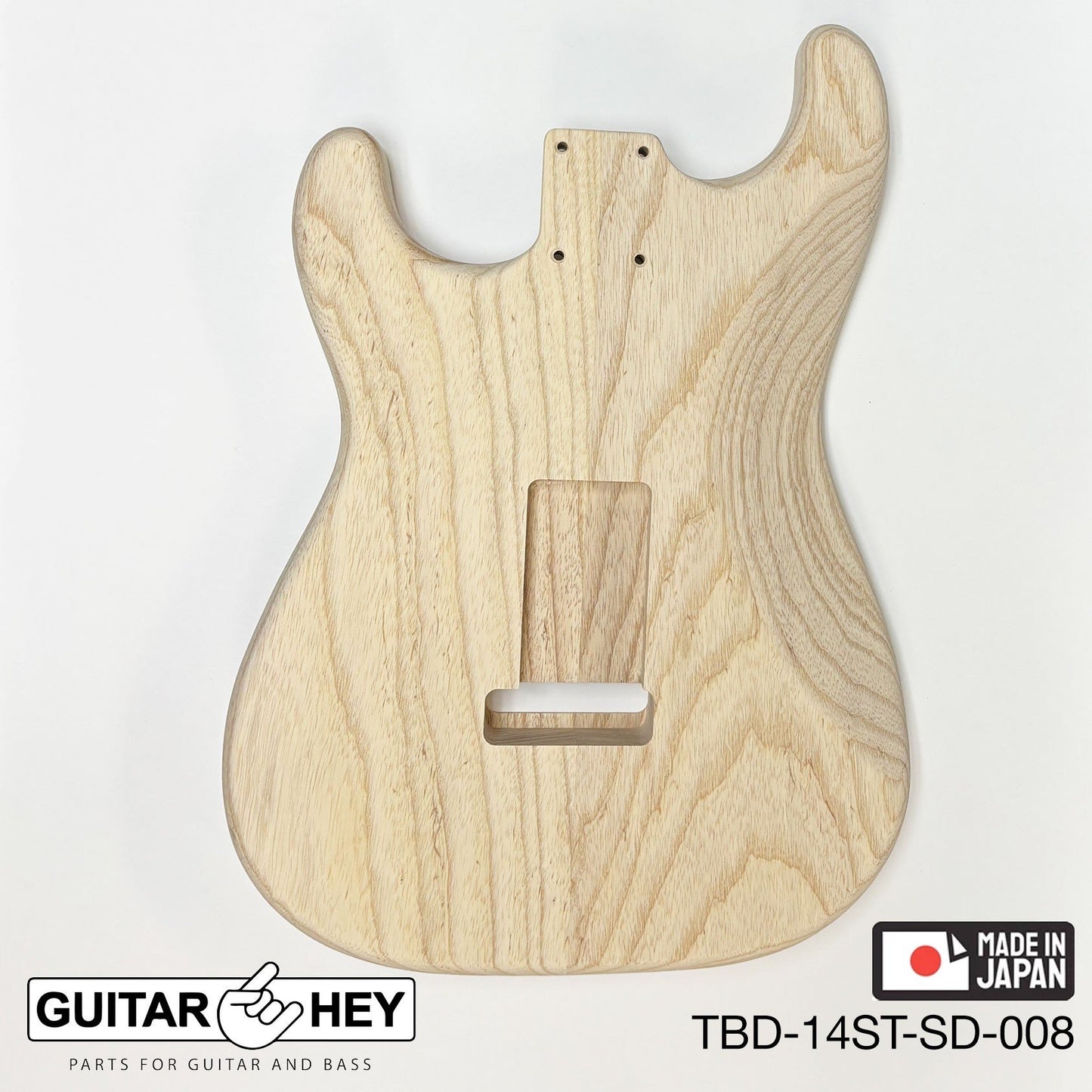 NEW Hosco JAPAN Unfinished, Sanded Strat® 62's Style Body Swamp Ash 2-piece #008