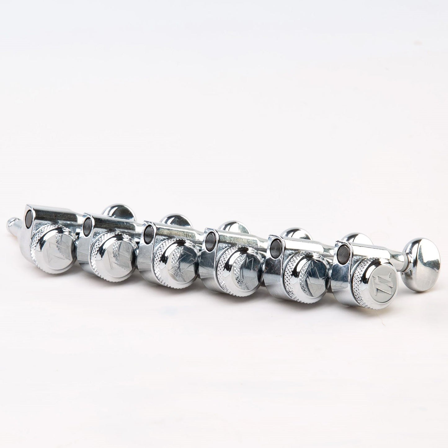 NEW True Lok 6 In Line LOCKING 2 PIN TUNERS for Electric Guitar 18:1 - CHROME