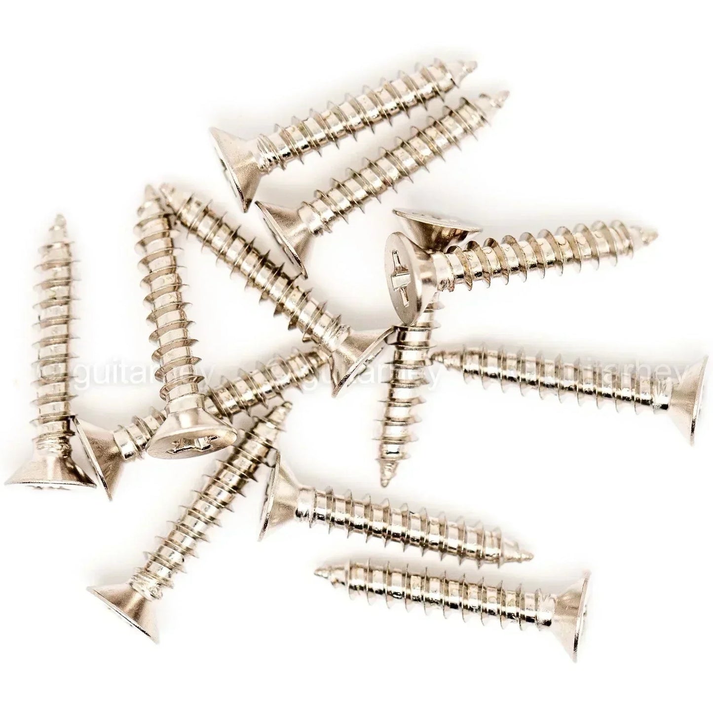 NEW (12) Gotoh Tele/Telecaster Guitar Bridge Mounting Screws 20mm Long - NICKEL