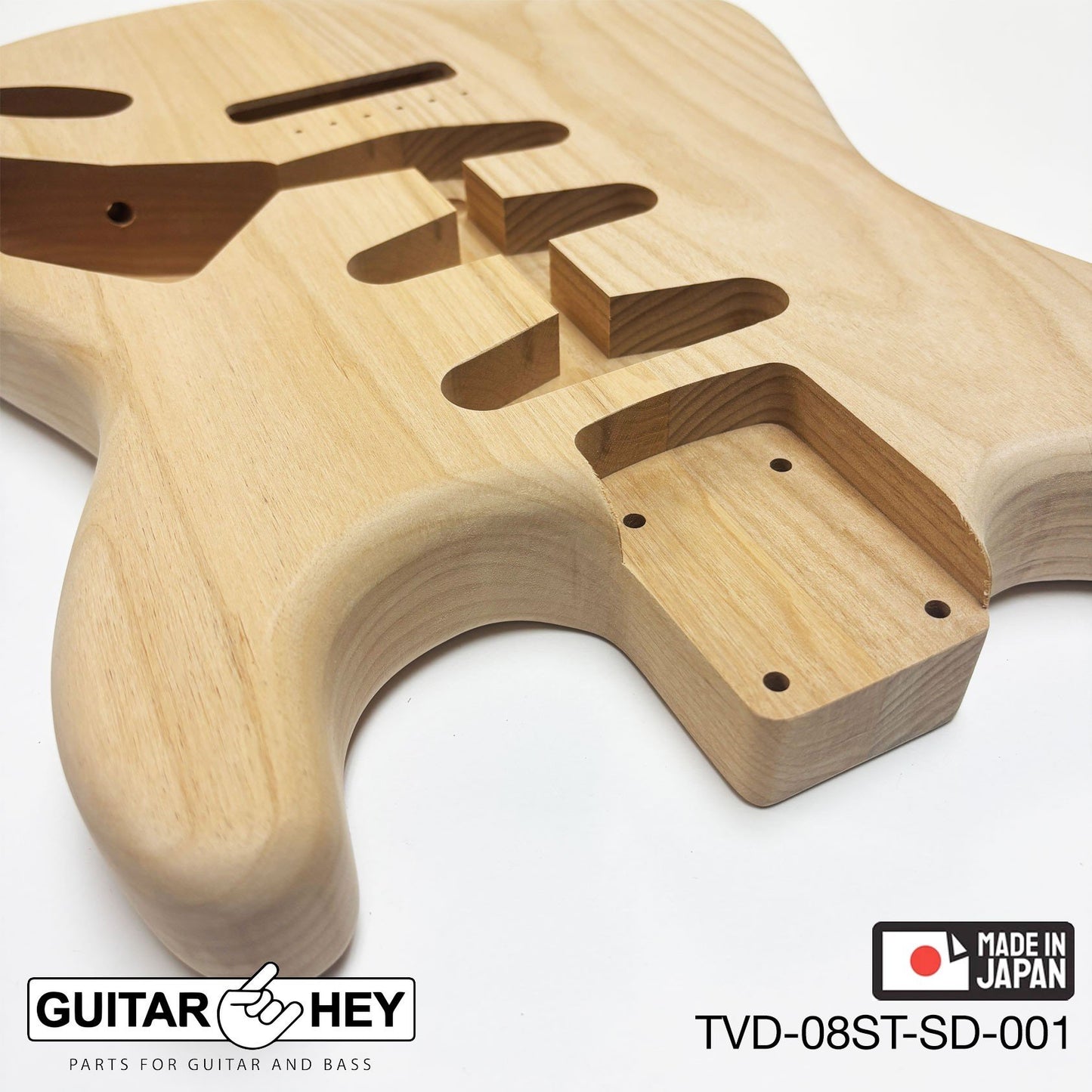 NEW Hosco JAPAN Unfinished Strat® 50's Style Body Alder 2-piece SANDED, 2402